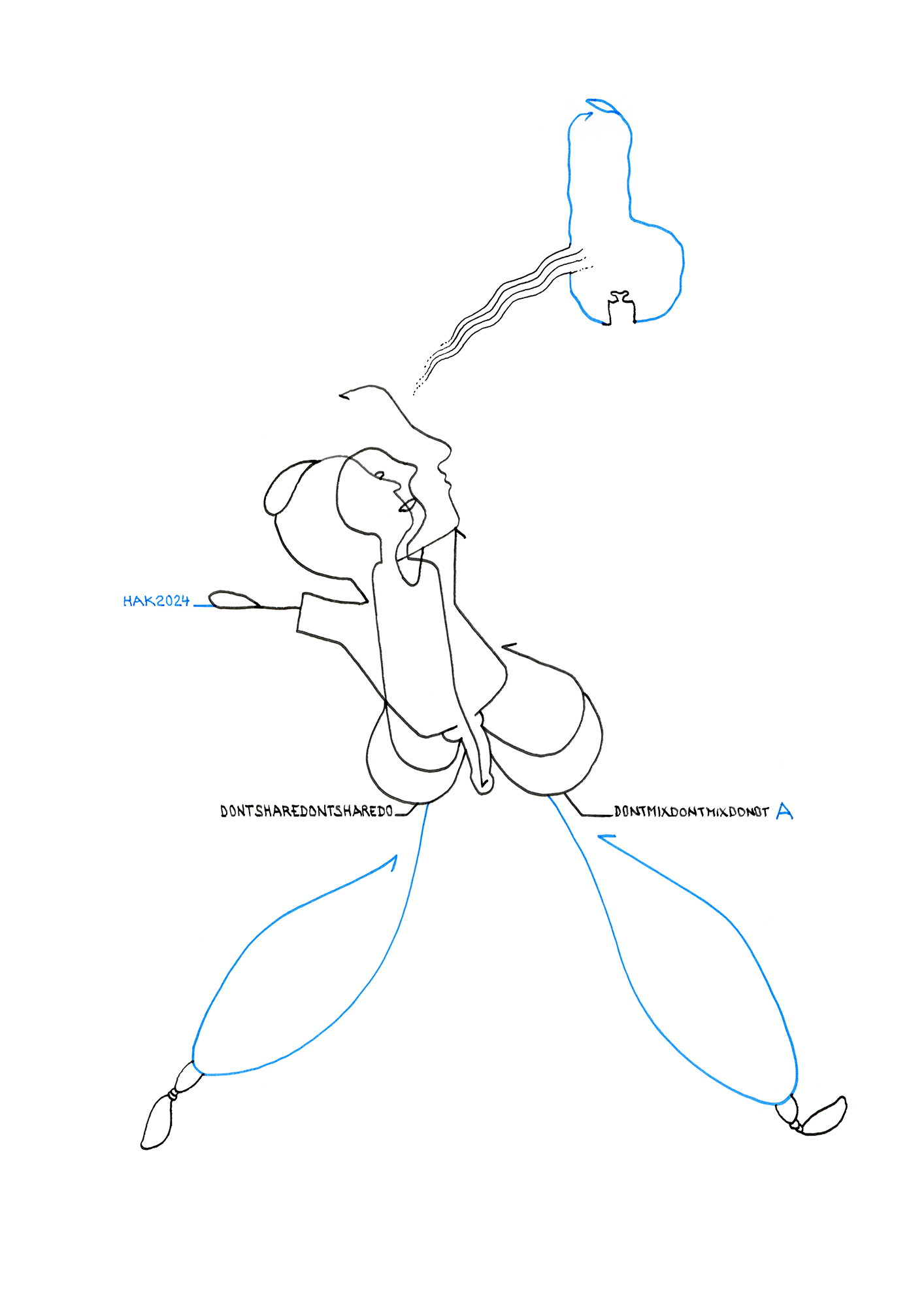 Hannes Kater Tageszeichnung (Zeichnung/drawing) vom 12.02.2024 (1414 x 2000 Pixel)