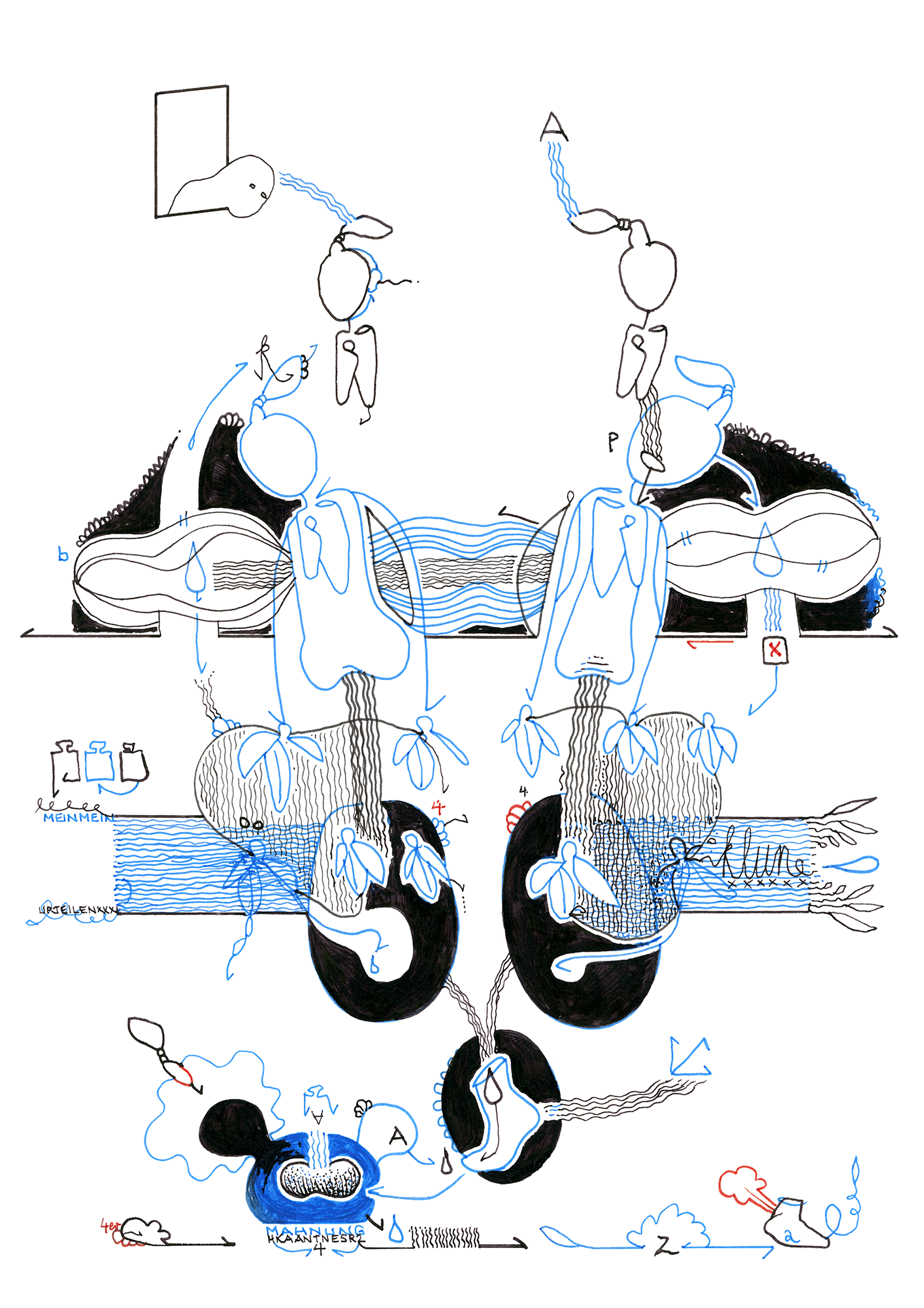 Hannes Kater Tageszeichnung (Zeichnung/drawing) vom 22.02.2024 (1414 x 2000 Pixel)