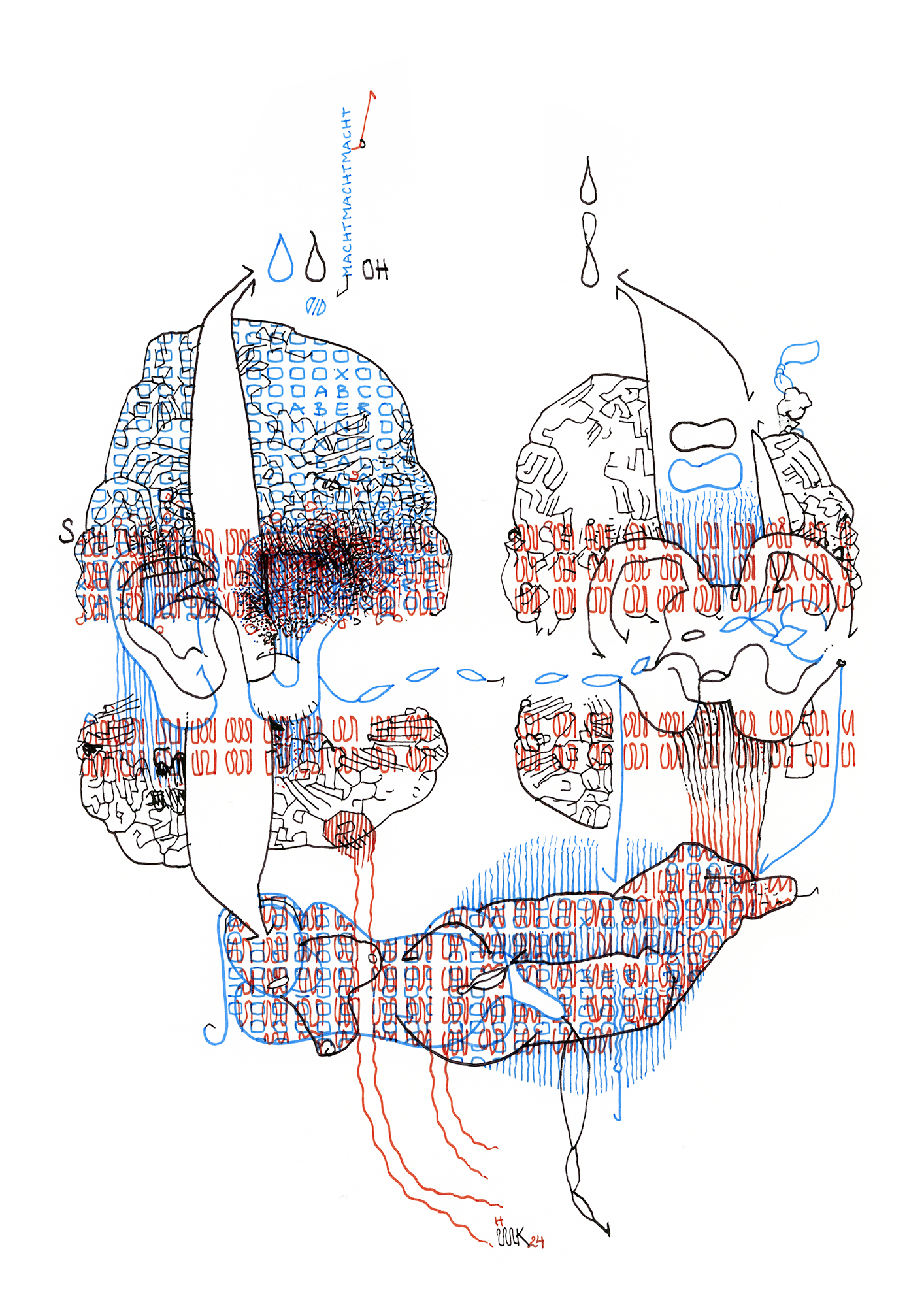 Hannes Kater Tageszeichnung (Zeichnung/drawing) vom 07.03.2024 (1414 x 2000 Pixel)