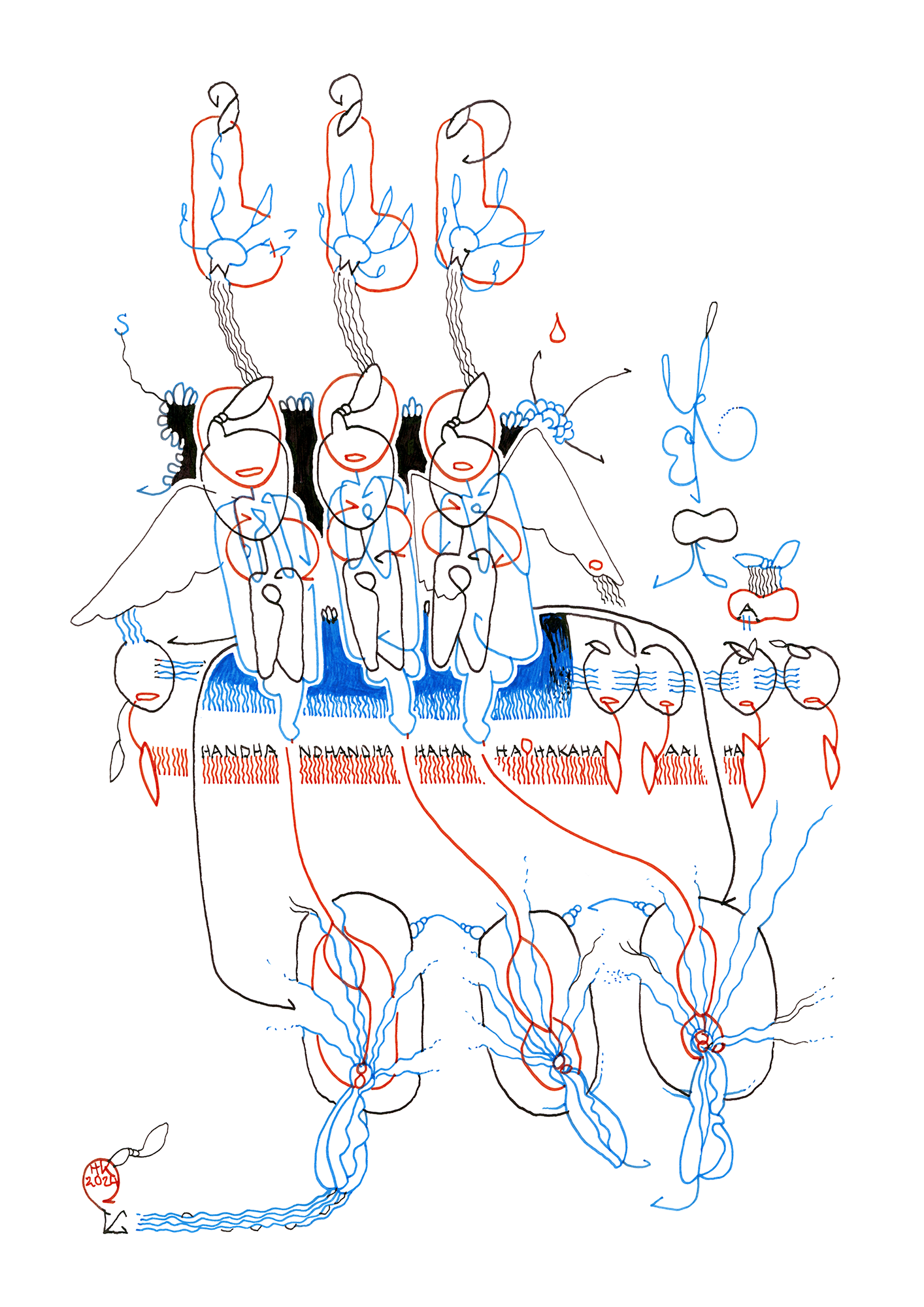 Hannes Kater Tageszeichnung (Zeichnung/drawing) vom 11.04.2024 (1414 x 2000 Pixel)