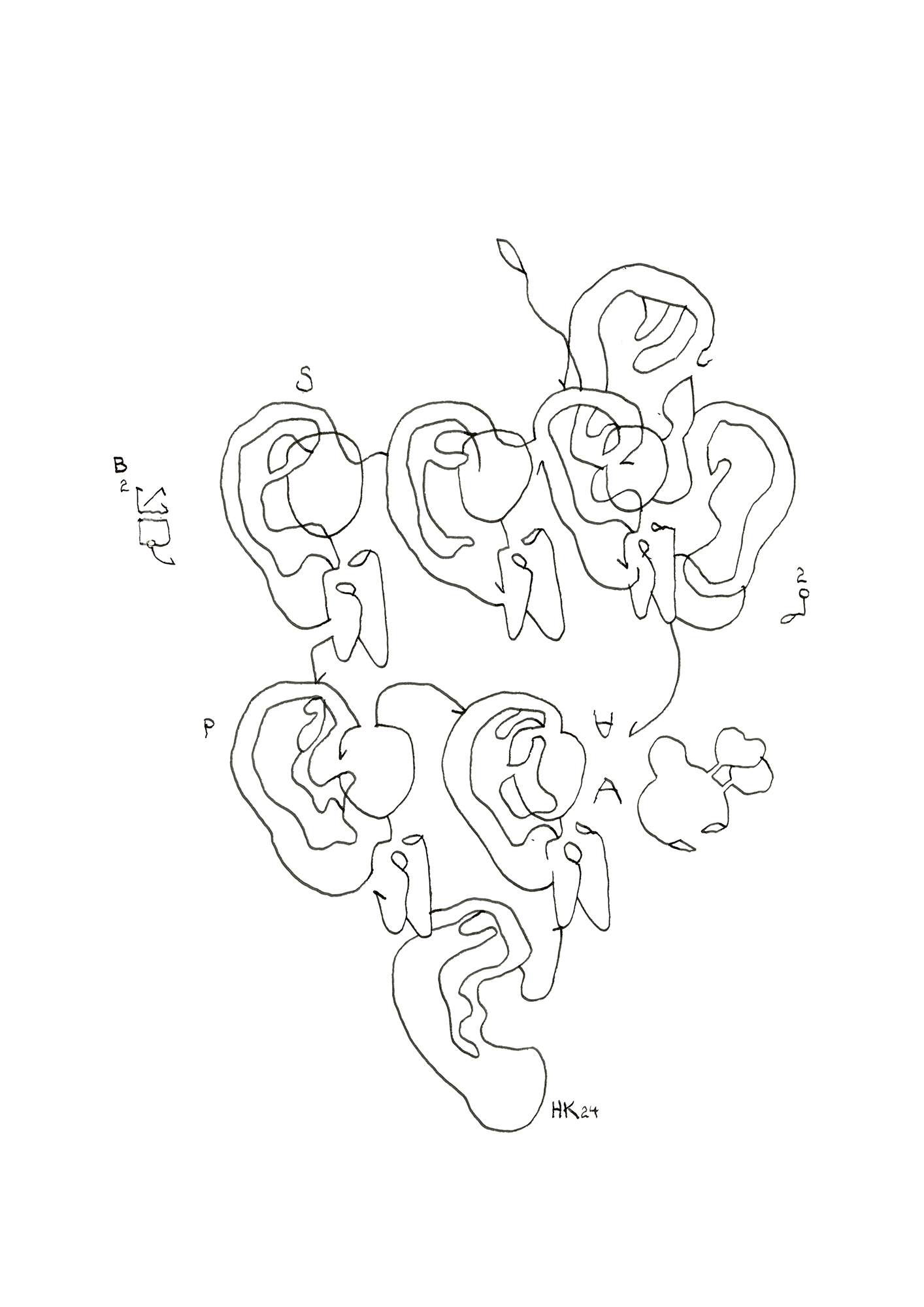 Hannes Kater Tageszeichnung (Zeichnung/drawing) vom 23.04.2024 (1414 x 2000 Pixel)
