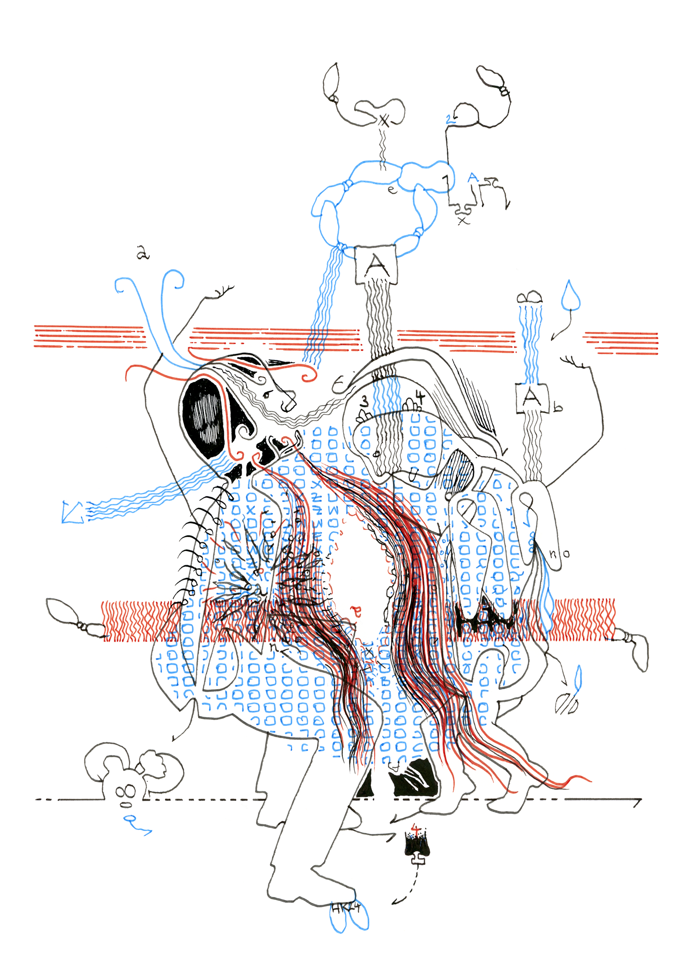Hannes Kater –Tageszeichnung (Zeichnung/drawing) vom 03.05.2024 (1414 x 2000 Pixel)