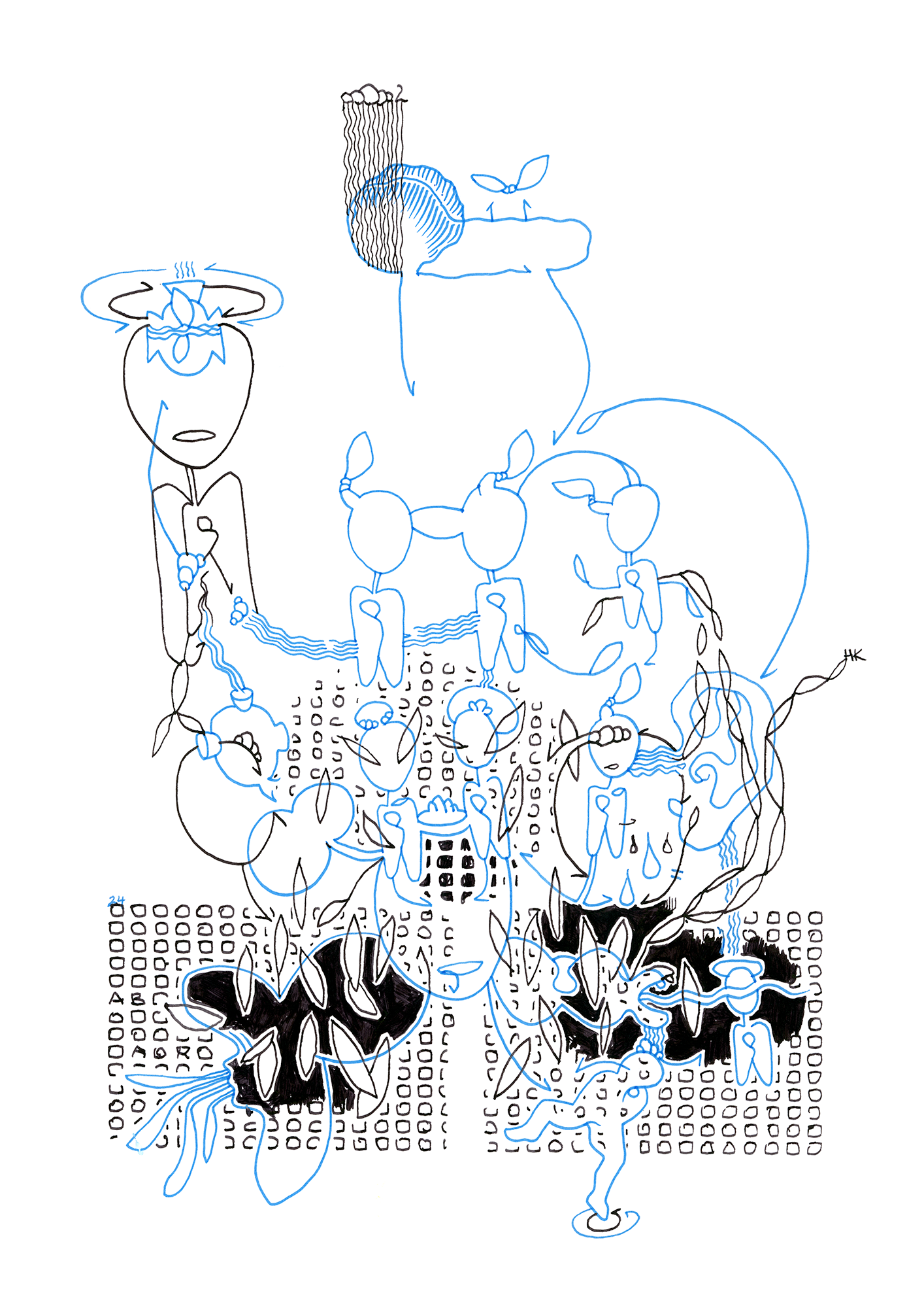 Hannes Kater Tageszeichnung (Zeichnung/drawing) vom 09.05.2024 (1414 x 2000 Pixel)