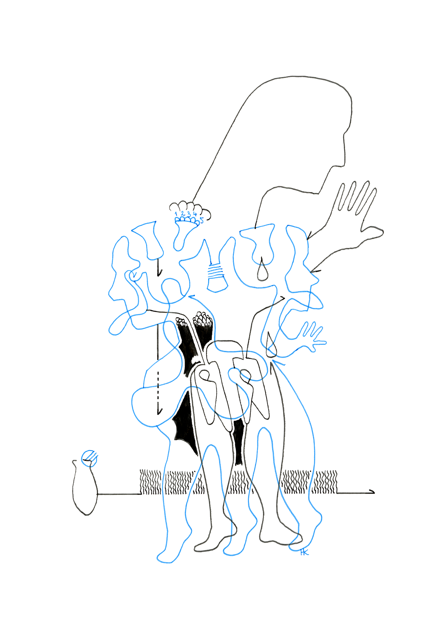 Hannes Kater Tageszeichnung (Zeichnung/drawing) vom 16.05.2024 (1414 x 2000 Pixel)