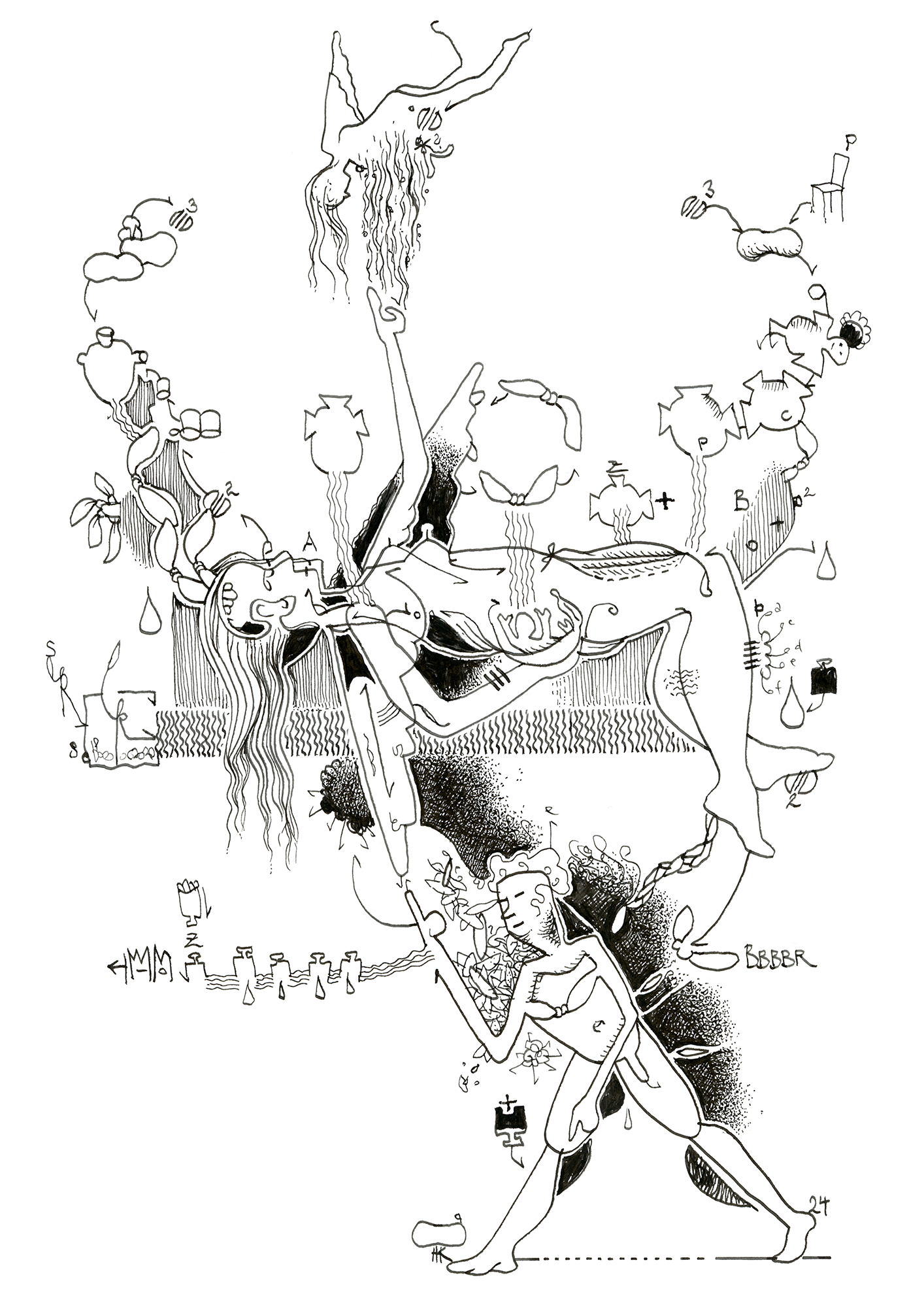 Hannes Kater Tageszeichnung (Zeichnung/drawing) vom 24.05.2024 (1414 x 2000 Pixel)