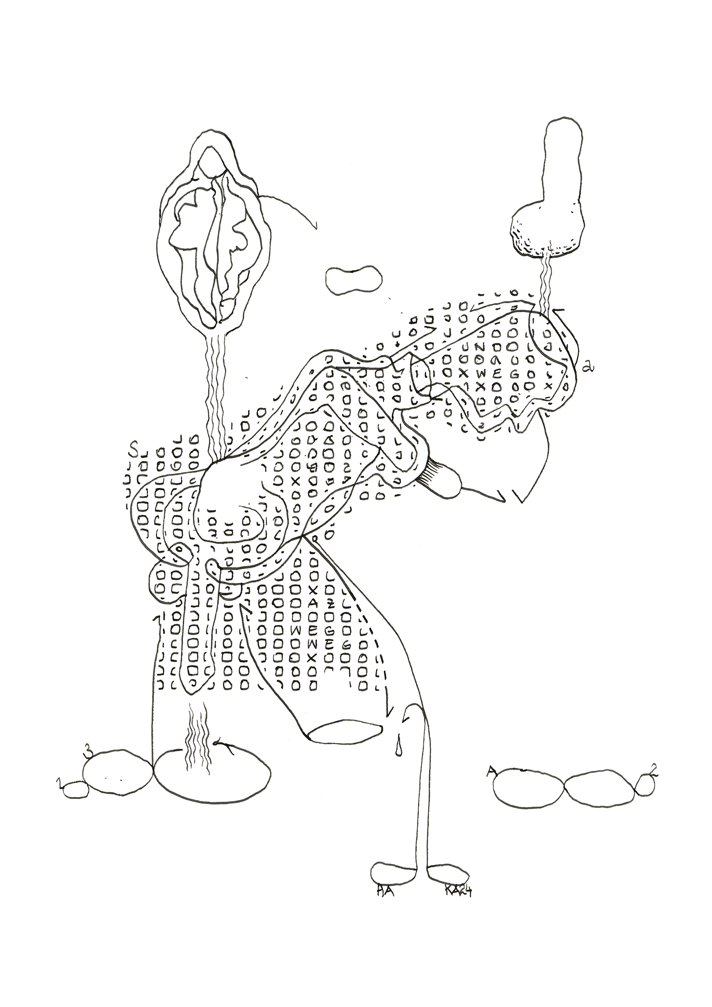 Hannes Kater Tageszeichnung (Zeichnung/drawing) vom 31.05.2024 (1414 x 2000 Pixel)