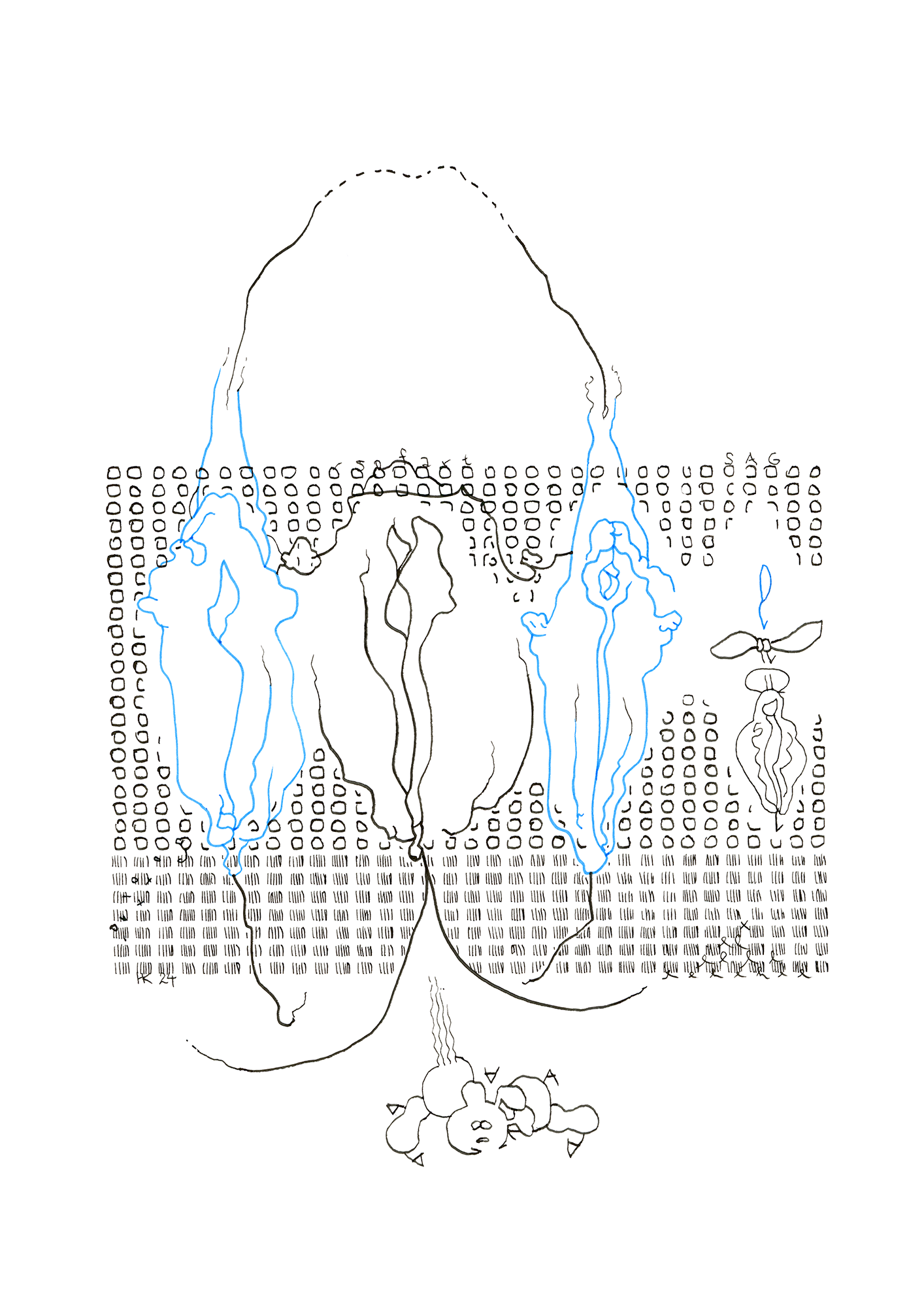 Hannes Kater Tageszeichnung (Zeichnung/drawing) vom 05.06.2024 (1414 x 2000 Pixel)