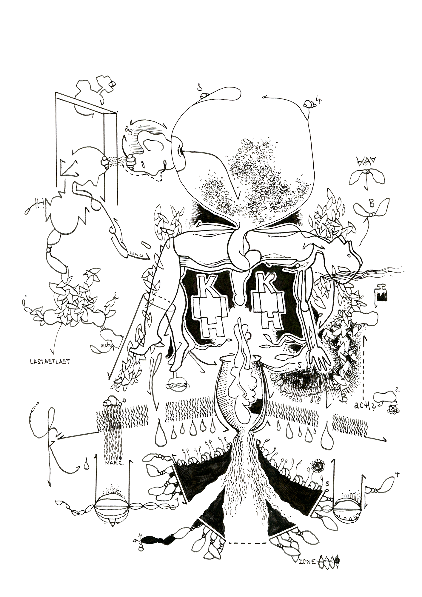 Hannes Kater Tageszeichnung (Zeichnung/drawing) vom 10.06.2024 (1414 x 2000 Pixel)