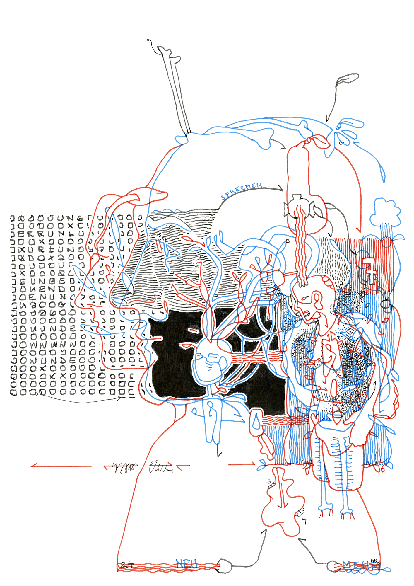 Hannes Kater Tageszeichnung (Zeichnung/drawing) vom 18.06.2024 (1414 x 2000 Pixel)