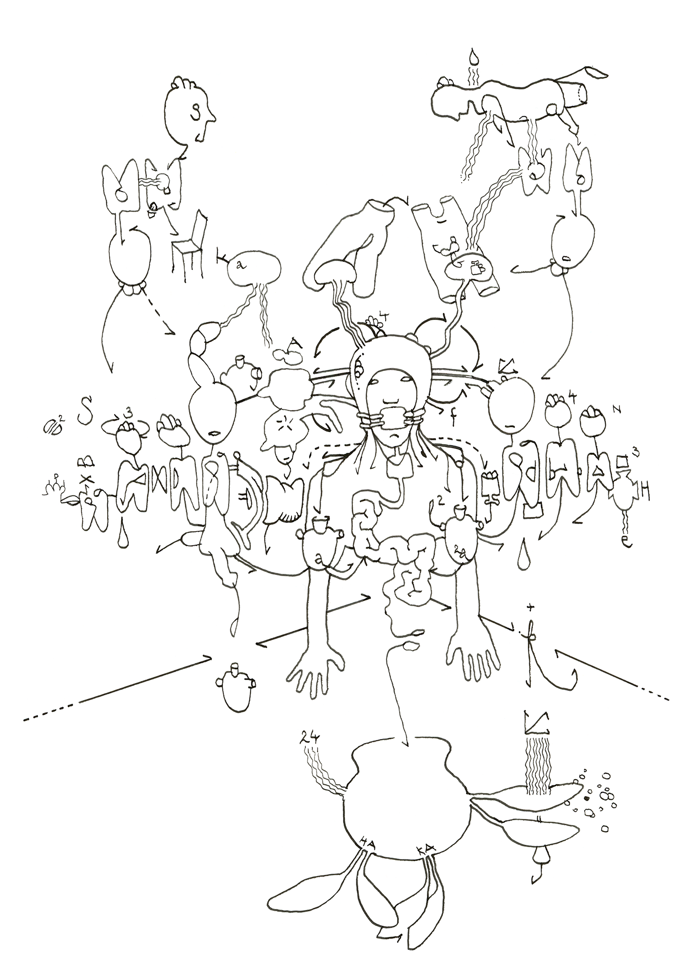 Hannes Kater Tageszeichnung (Zeichnung/drawing) vom 06.08.2024 (1414 x 2000 Pixel)