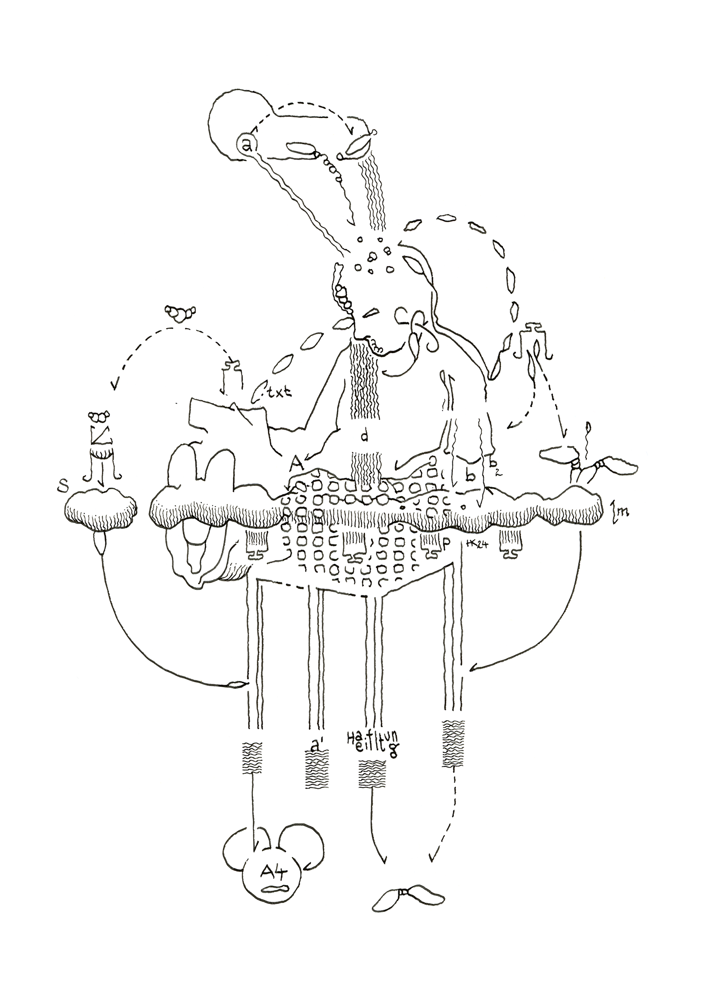 Hannes Kater Tageszeichnung (Zeichnung/drawing) vom 01.08.2024 (1414 x 2000 Pixel)