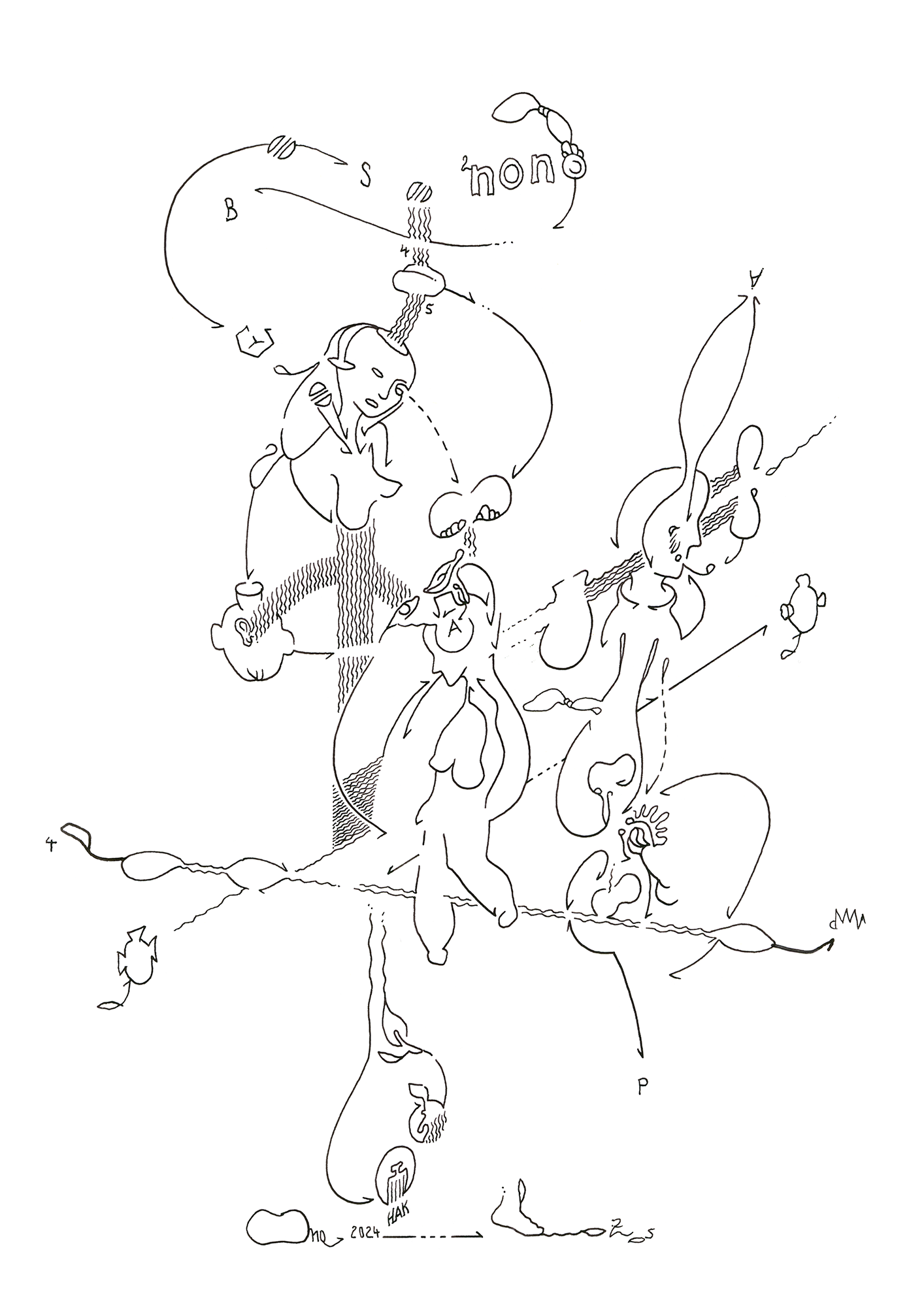 Hannes Kater Tageszeichnung (Zeichnung/drawing) vom 20.11.2024 (1414 x 2000 Pixel)