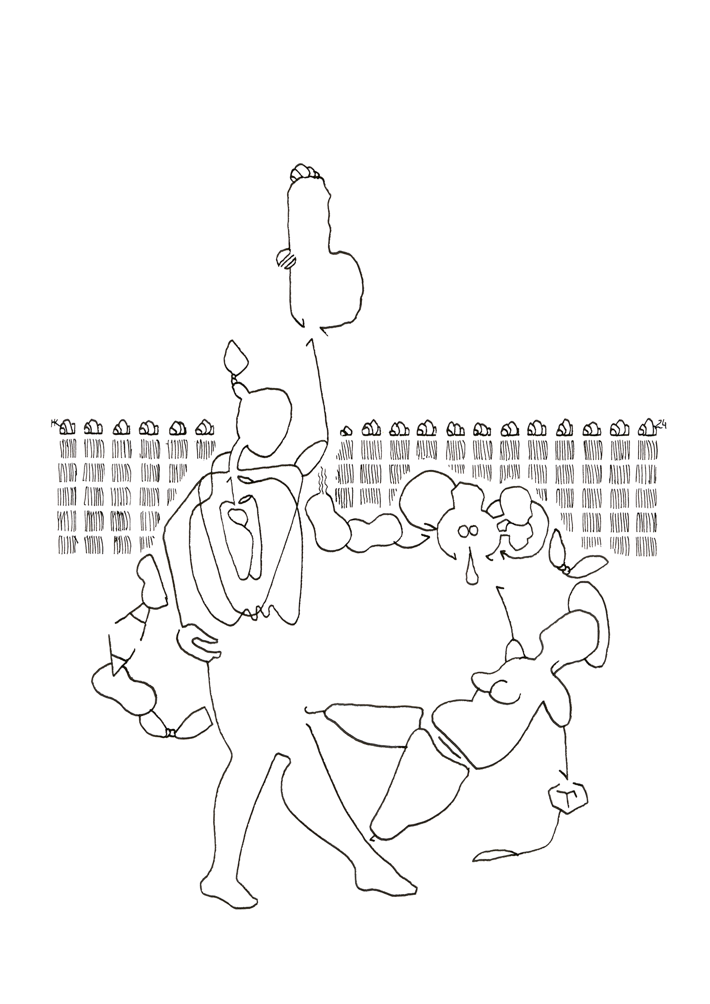 Hannes Kater Tageszeichnung (Zeichnung/drawing) vom 22.11.2024 (1414 x 2000 Pixel)