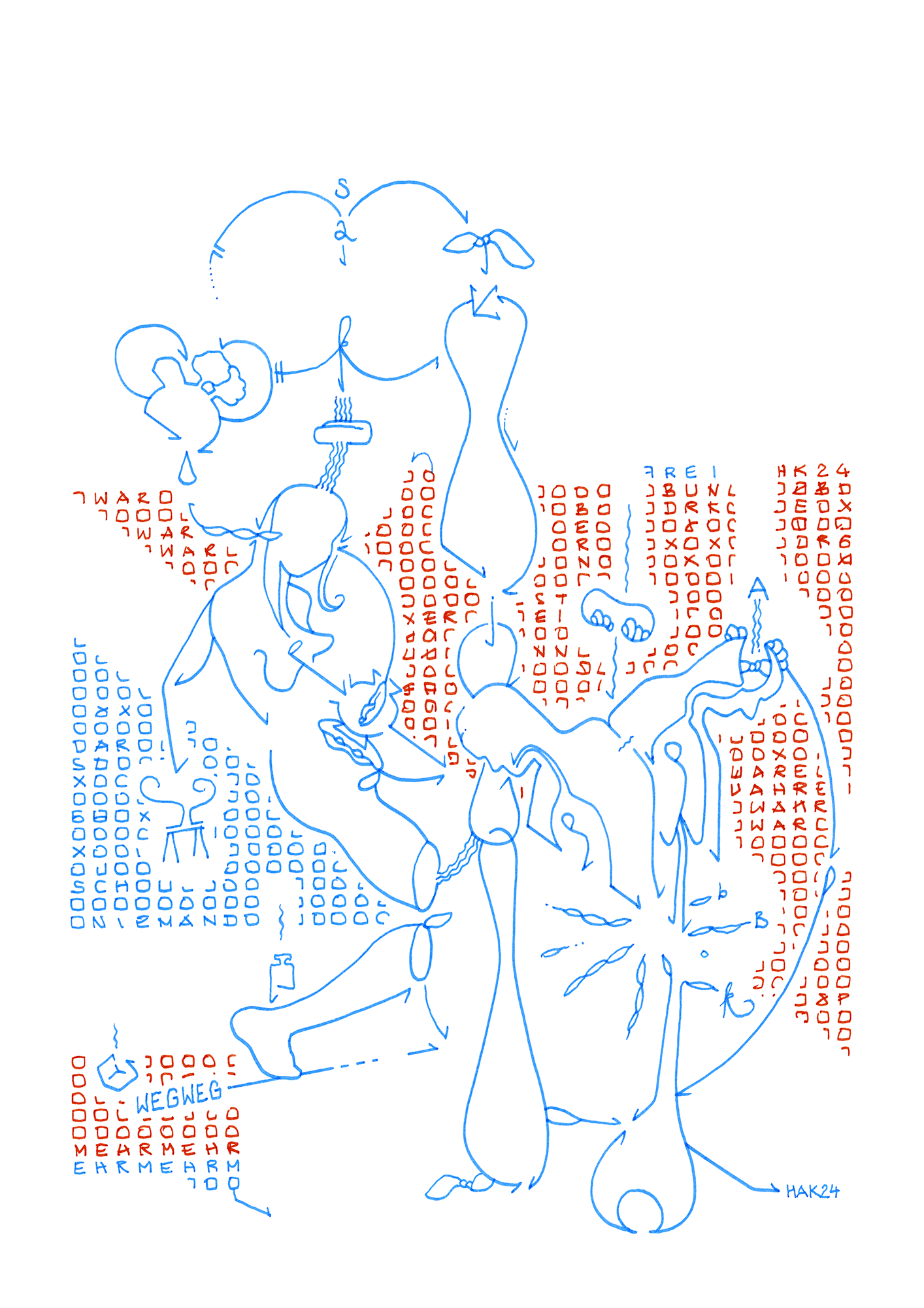 Hannes Kater Tageszeichnung (Zeichnung/drawing) vom 09.12.2024 (1414 x 2000 Pixel)