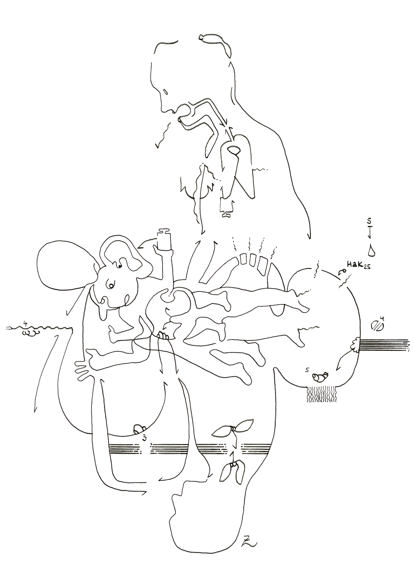 Hannes Kater Tageszeichnung (Zeichnung/drawing) vom 18.02.2025 (1414 x 2000 Pixel)