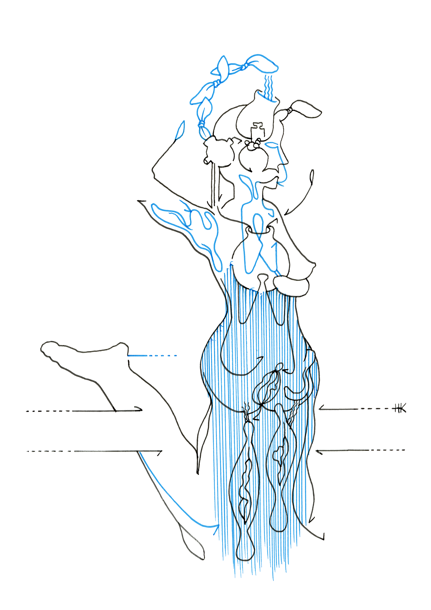 Hannes Kater Tageszeichnung (Zeichnung/drawing) vom 26.02.2025 (1414 x 2000 Pixel)