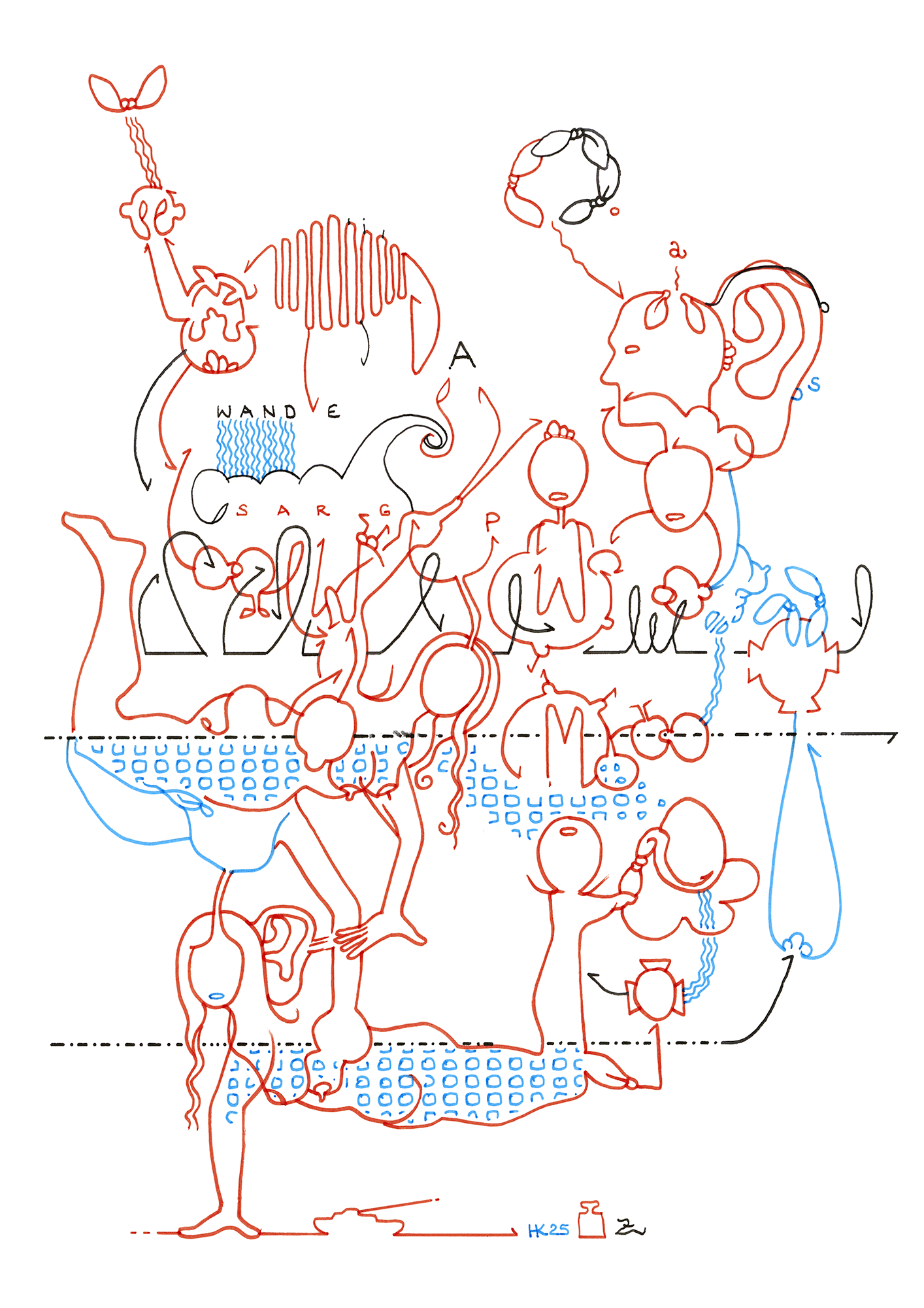 Hannes Kater Tageszeichnung (Zeichnung/drawing) vom 19.03.2025 (1414 x 2000 Pixel)