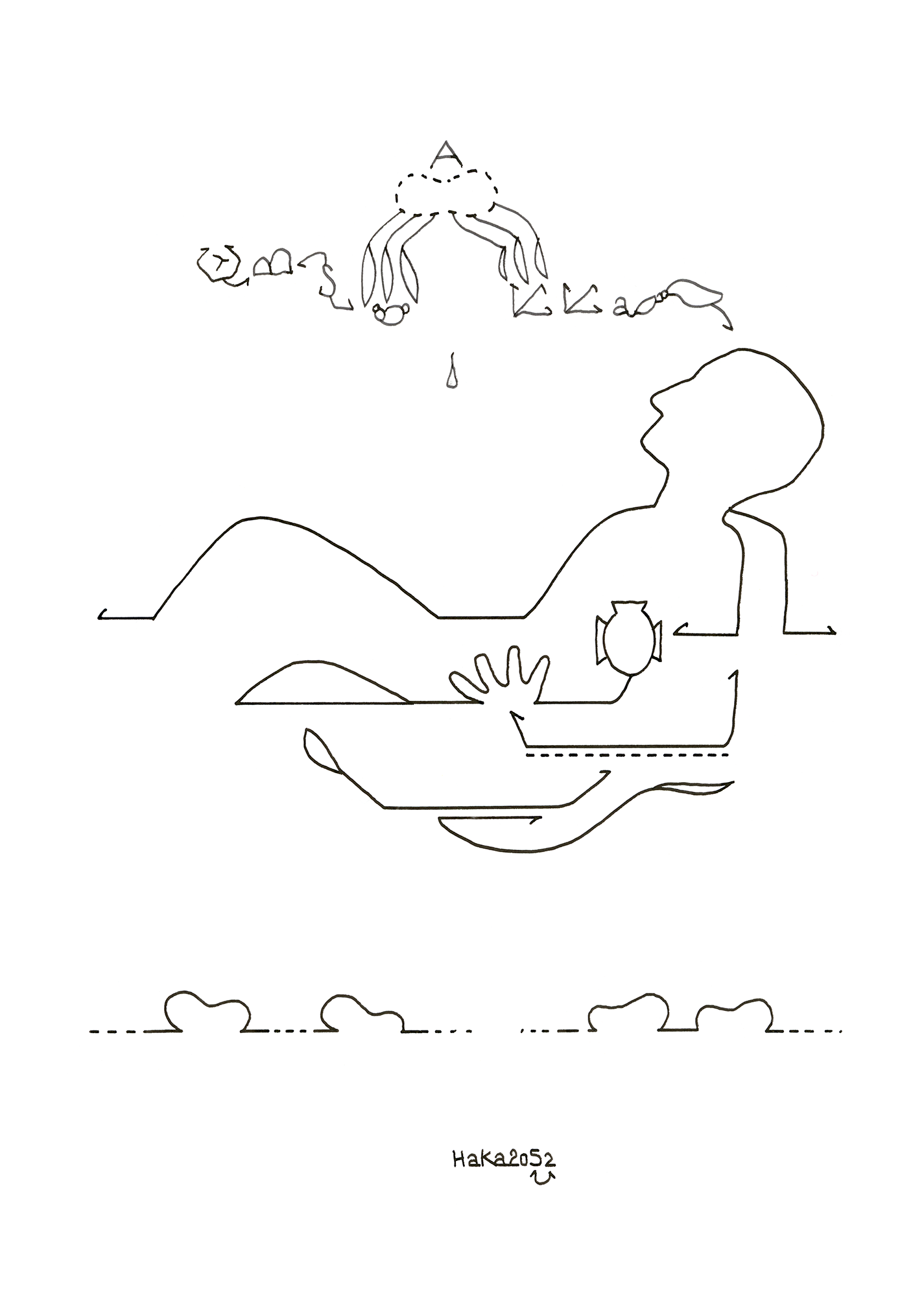 Hannes Kater  Tageszeichnung (Zeichnung/drawing) vom 30.04.2025 (1414 x 2000 Pixel)