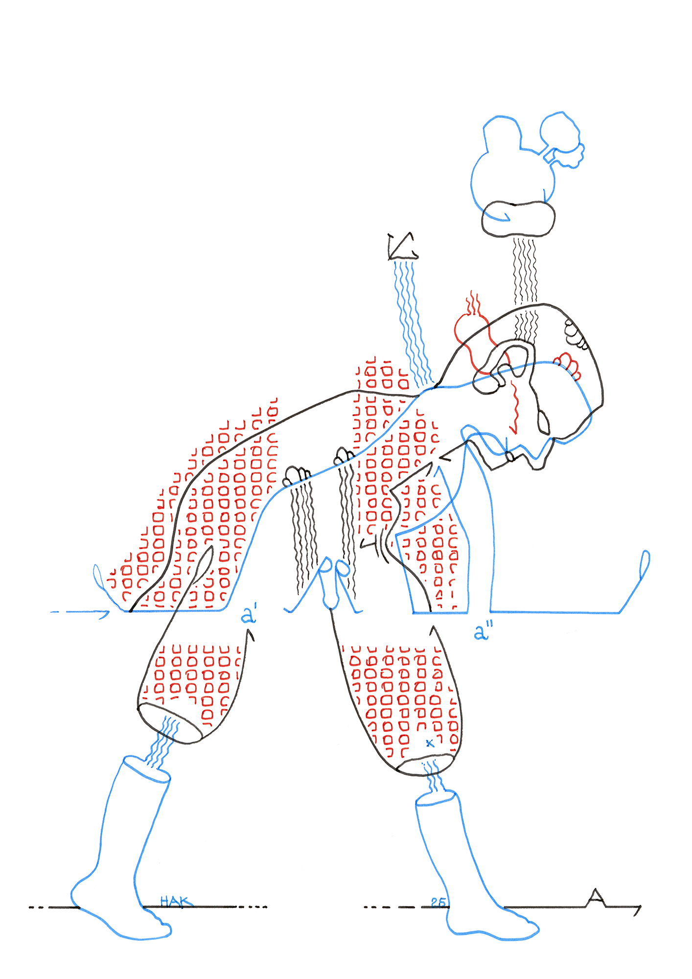 Hannes Kater  Tageszeichnung (Zeichnung/drawing) vom 16.05.2025 (1414 x 2000 Pixel)