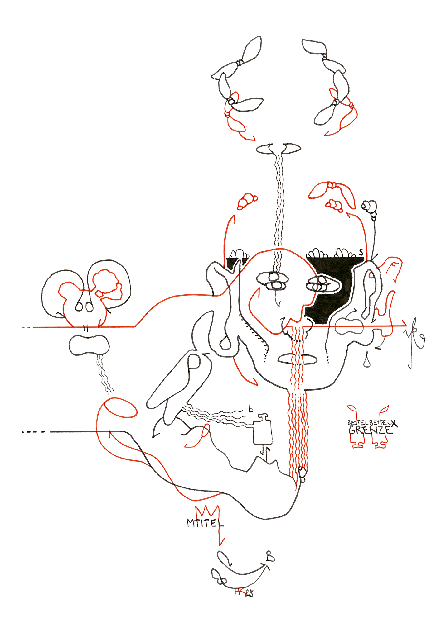 Hannes Kater  Tageszeichnung (Zeichnung/drawing) vom 19.05.2025 (1414 x 2000 Pixel)