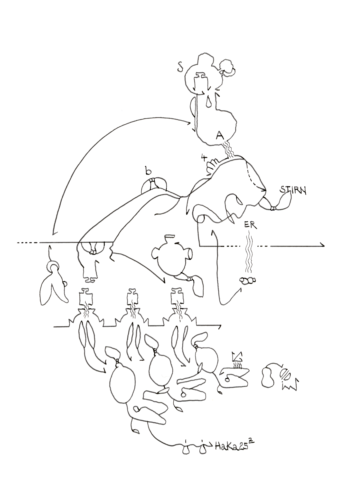 Hannes Kater  Tageszeichnung (Zeichnung/drawing) vom 14.05.2025 (1414 x 2000 Pixel)