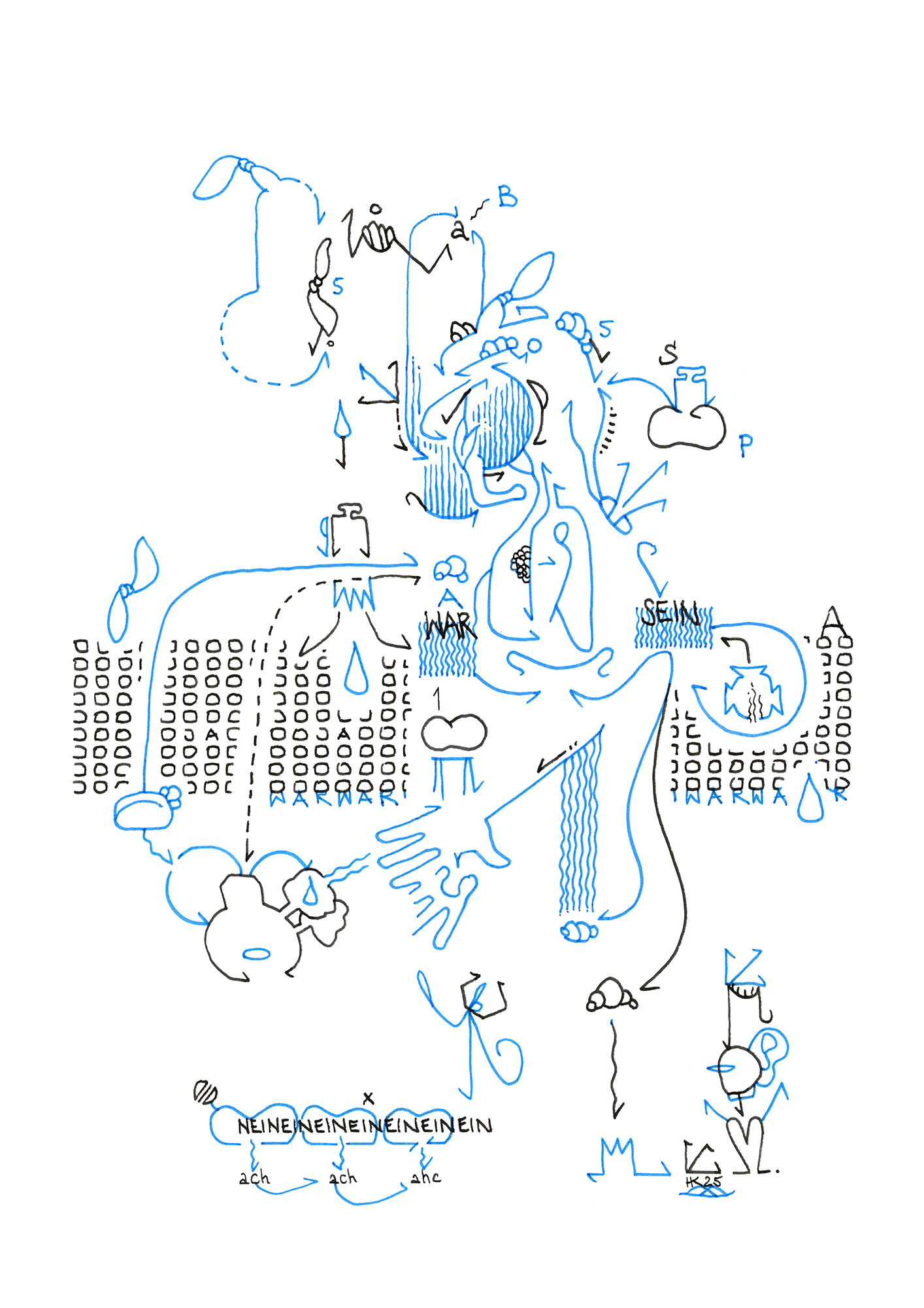 Hannes Kater  Tageszeichnung (Zeichnung/drawing) vom 15.07.2025 (1414 x 2000 Pixel)