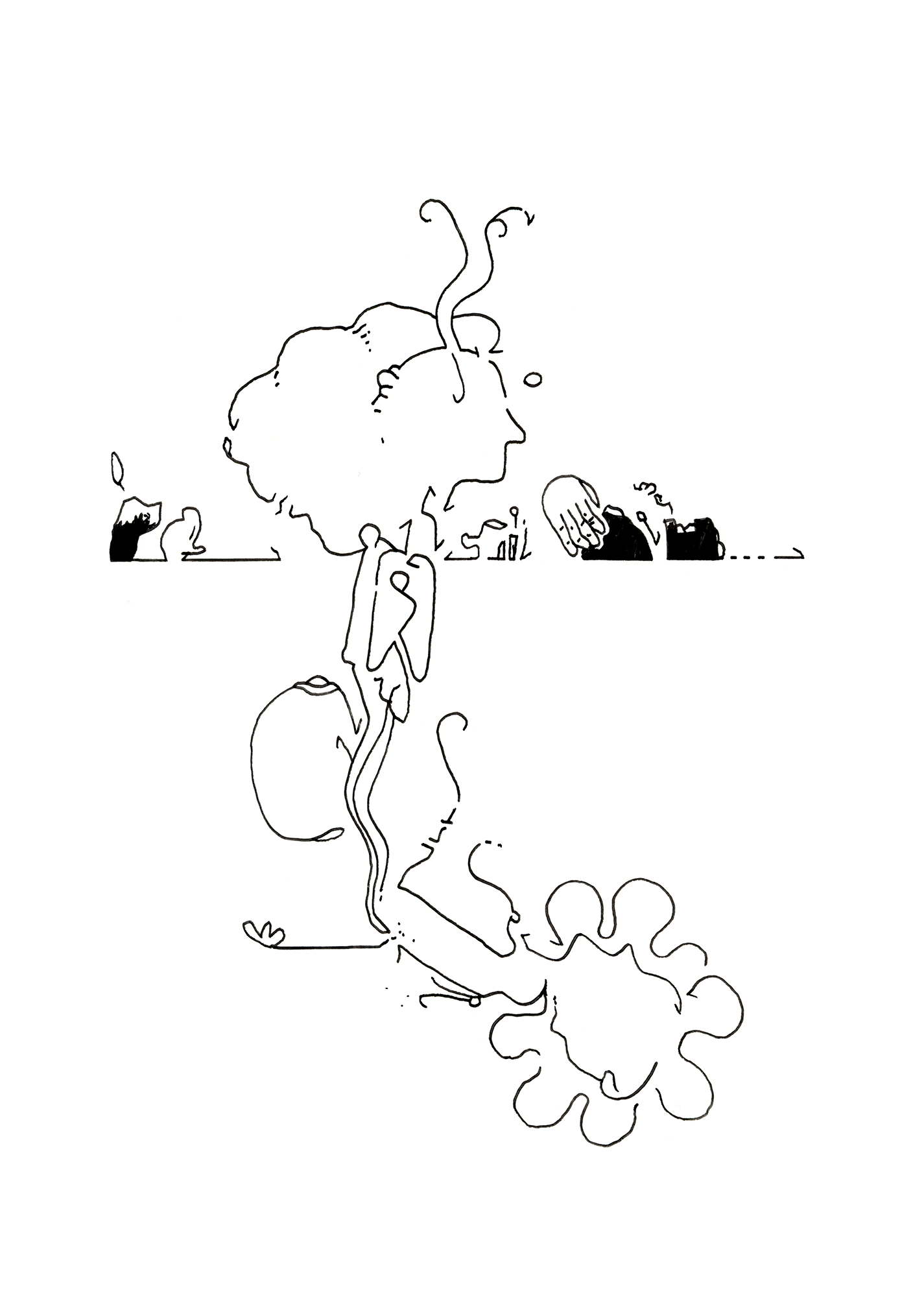 Hannes Kater  Tageszeichnung (Zeichnung/drawing) vom 20.09.2025 (1414 x 2000 Pixel)