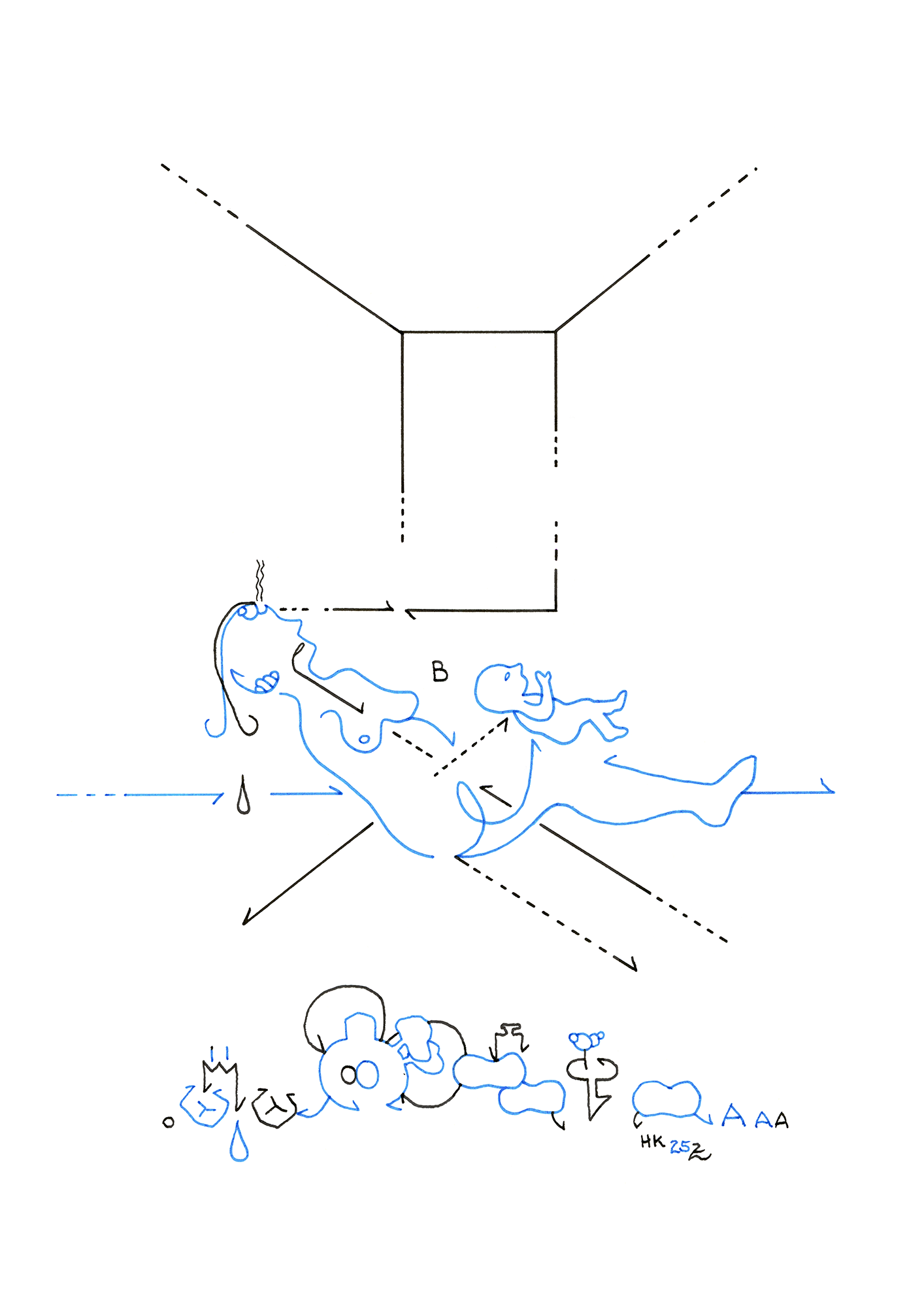 Hannes Kater  Tageszeichnung (Zeichnung/drawing) vom 11.09.2025 (1414 x 2000 Pixel)