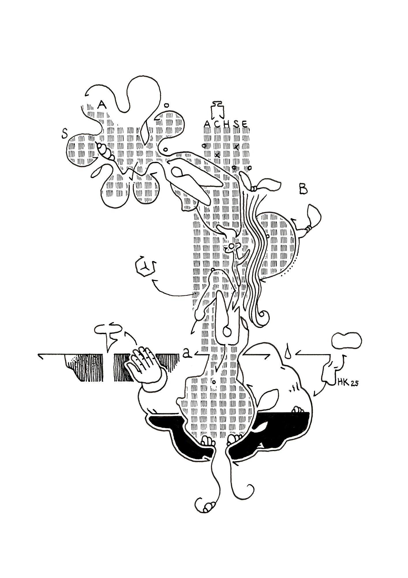 Hannes Kater  Tageszeichnung (Zeichnung/drawing) vom 19.09.2025 (1414 x 2000 Pixel)