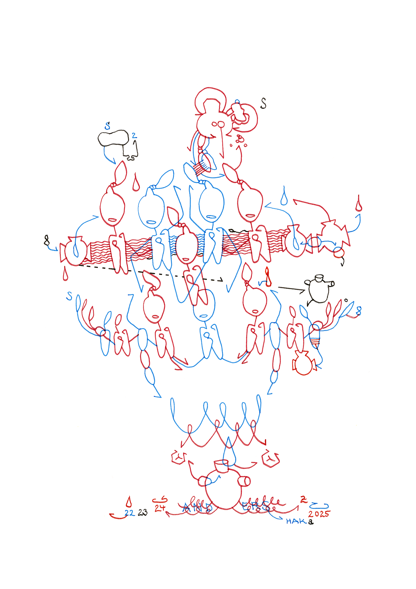 Hannes Kater  Tageszeichnung (Zeichnung/drawing) vom 29.09.2025 (1414 x 2000 Pixel)