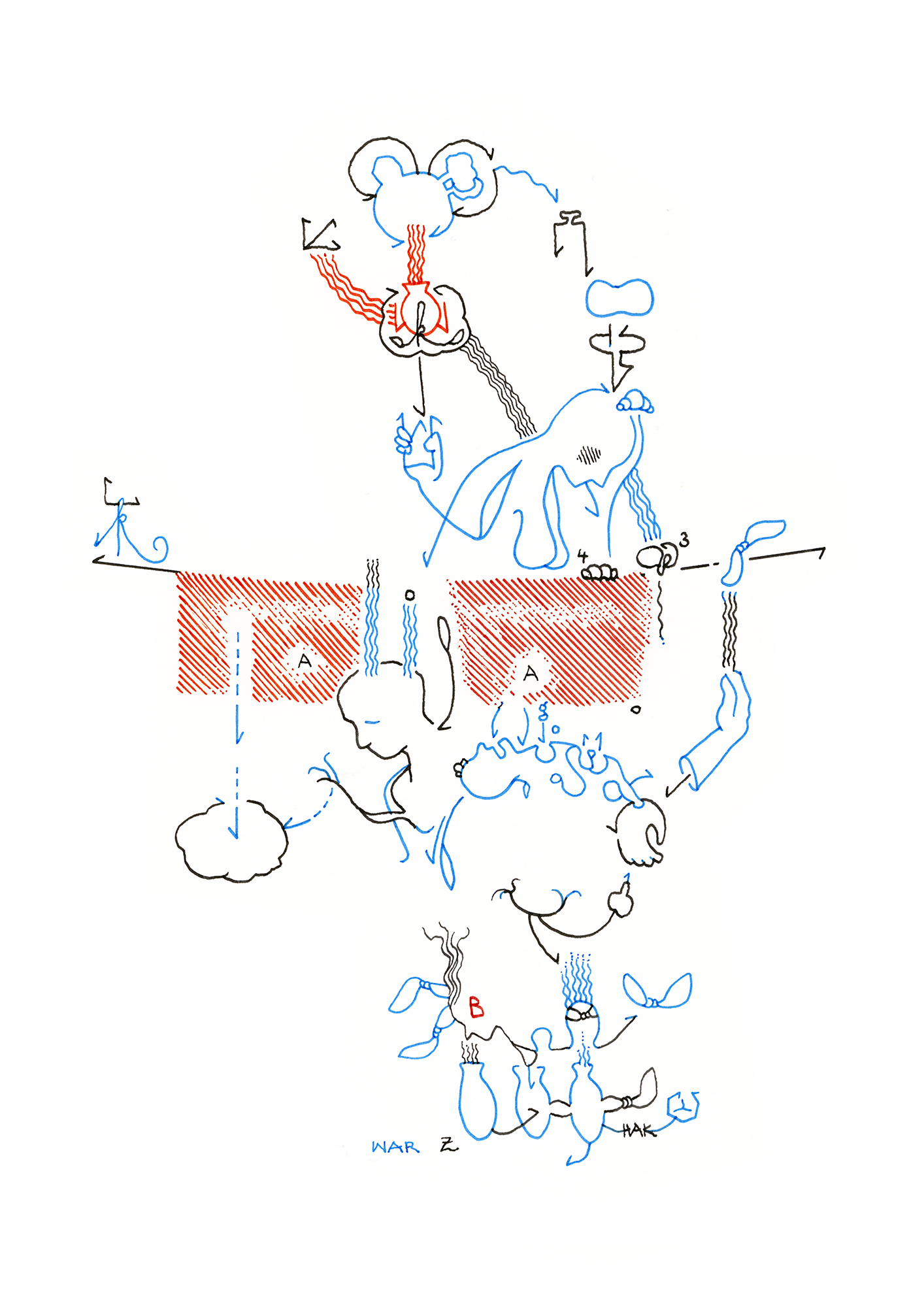 Hannes Kater  Tageszeichnung (Zeichnung/drawing) vom 08.10.2025 (1414 x 2000 Pixel)