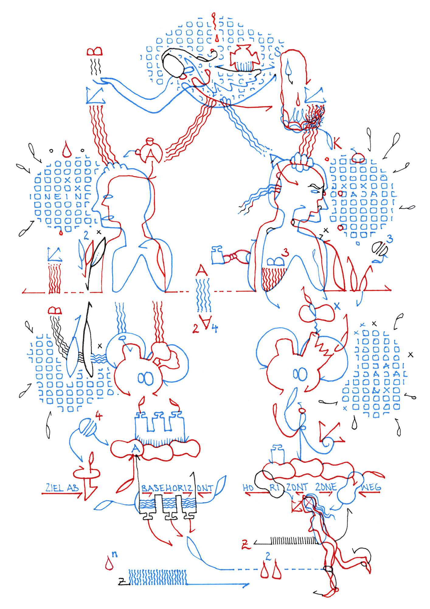 Hannes Kater  Tageszeichnung (Zeichnung/drawing) vom 14.10.2025 (1414 x 2000 Pixel)