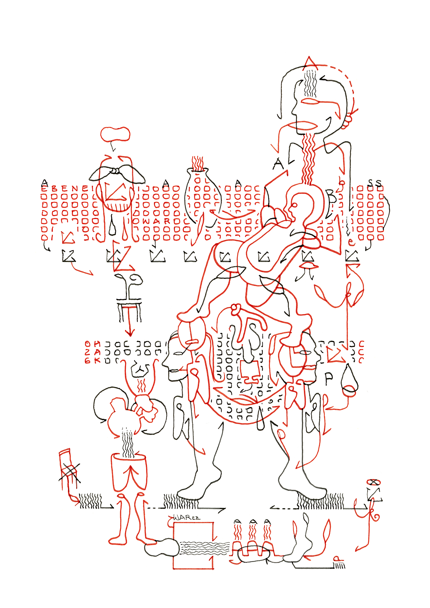 Hannes Kater  Tageszeichnung (Zeichnung/drawing) vom 28.01.2026 (1414 x 2000 Pixel)