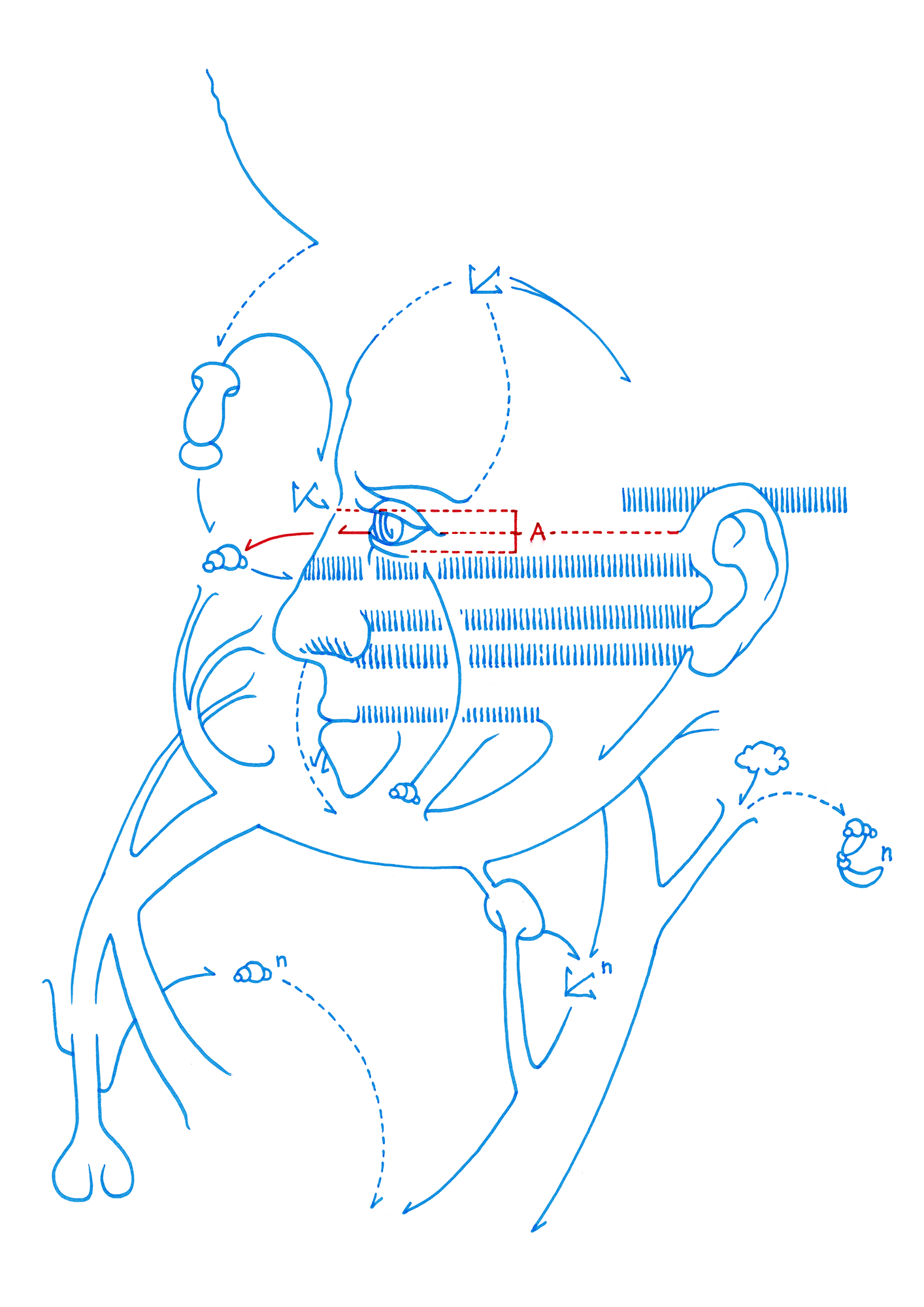 Hannes Kater  Tageszeichnung (Zeichnung/drawing) vom 02.10.2014 (1414 x 2000 Pixel)