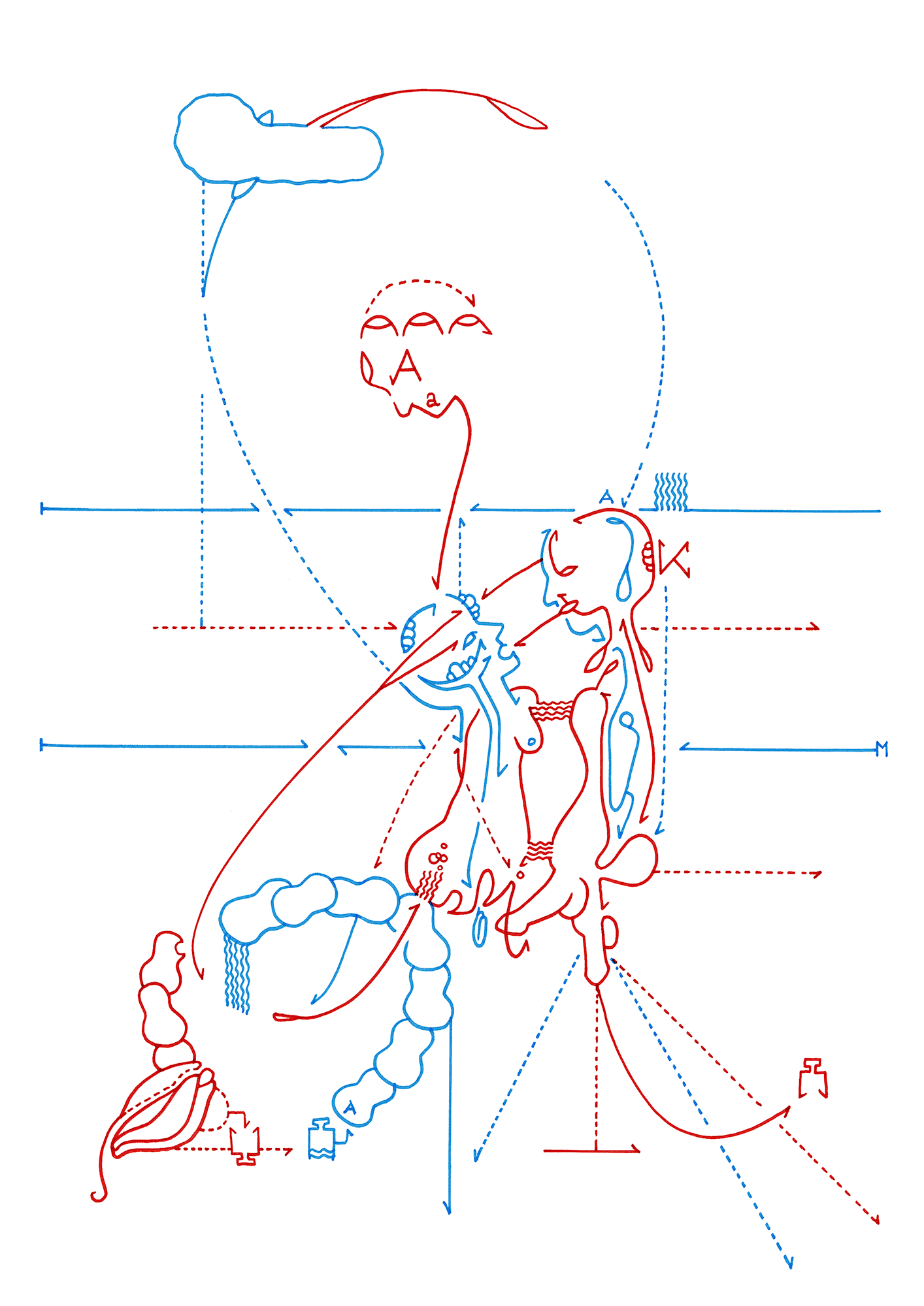 Hannes Kater  Tageszeichnung (Zeichnung/drawing) vom 23.10.2014 (1414 x 2000 Pixel)