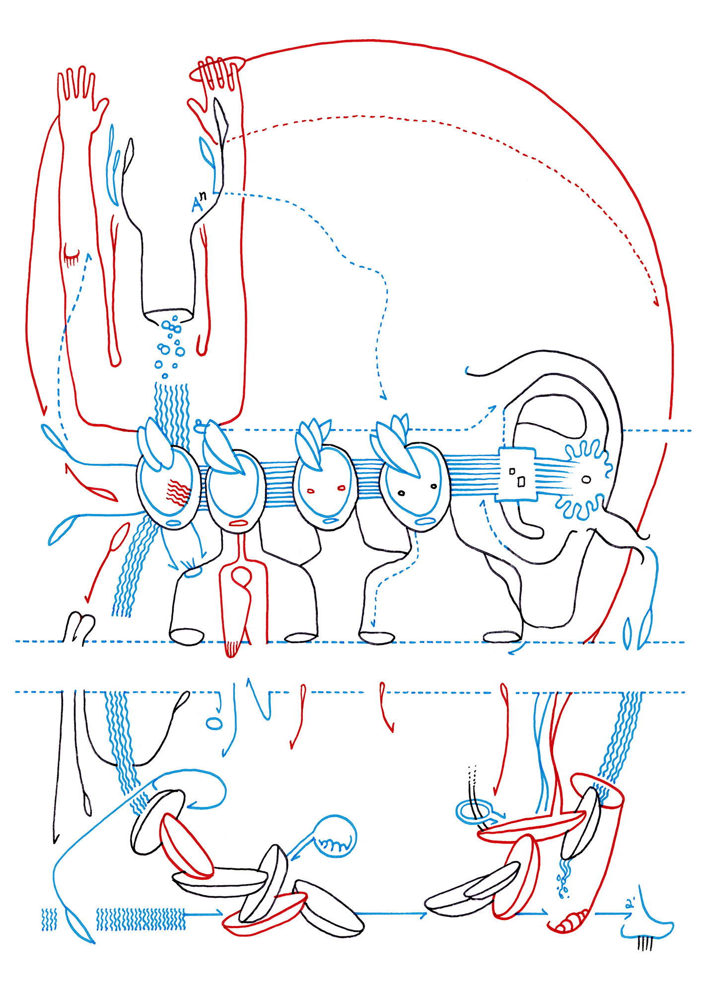 Hannes Kater  Tageszeichnung (Zeichnung/drawing) vom 31.10.2014 (1414 x 2000 Pixel)