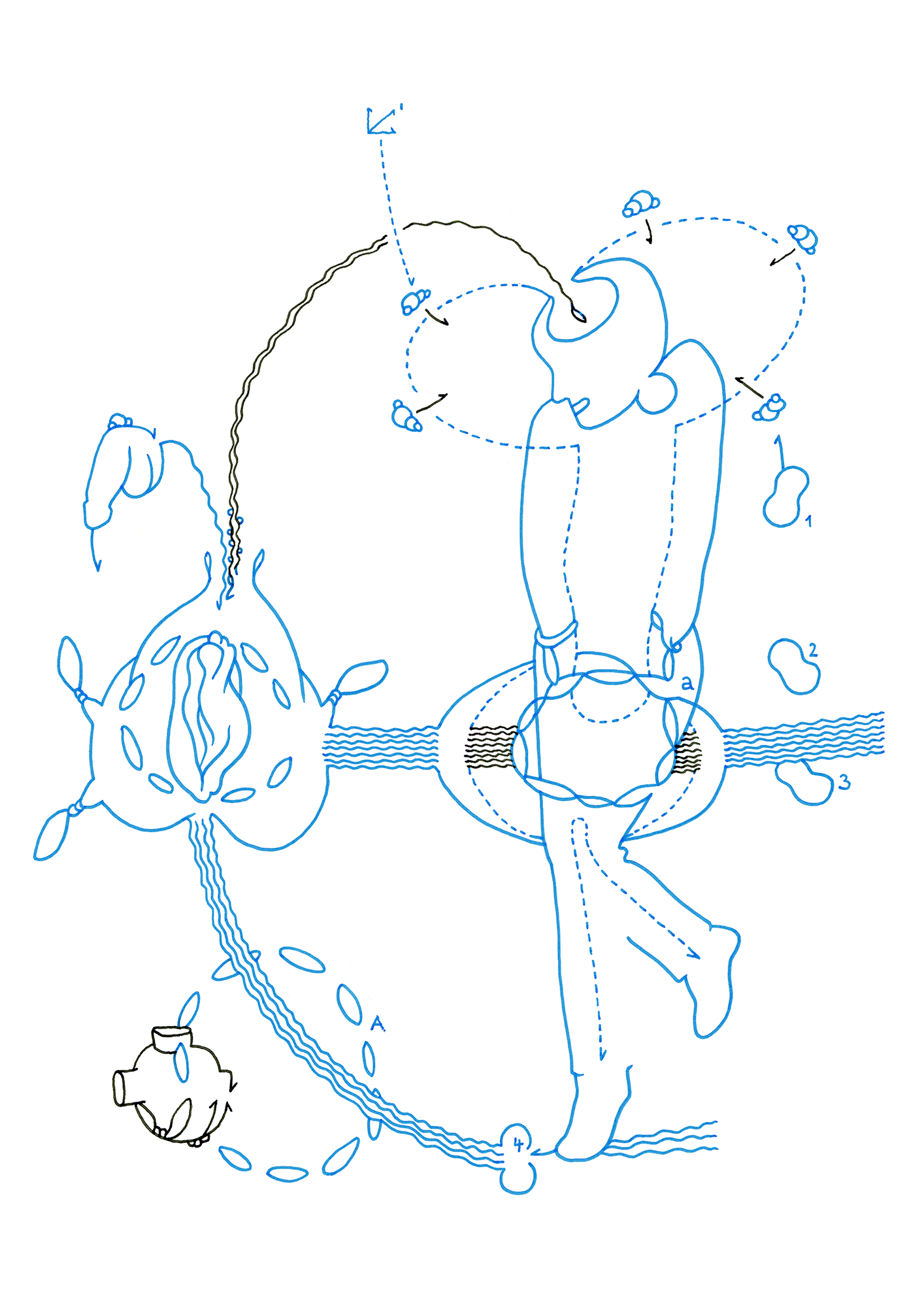 Hannes Kater  Tageszeichnung (Zeichnung/drawing) vom 09.11.2014 (1414 x 2000 Pixel)