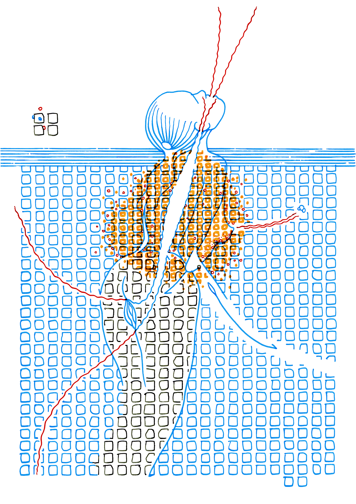 Hannes Kater  Tageszeichnung (Zeichnung/drawing) vom 22.11.2014 (1414 x 2000 Pixel)