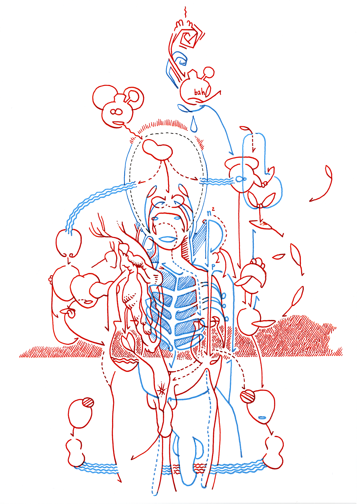 Hannes Kater  Tageszeichnung (Zeichnung/drawing) vom 11.09.2015 (1414 x 2000 Pixel)