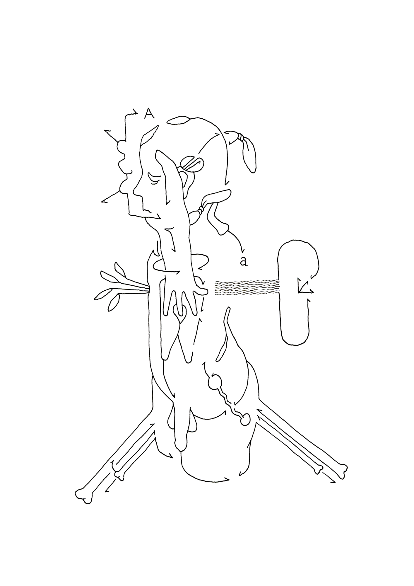 Hannes Kater  Tageszeichnung (Zeichnung/drawing) vom 08.10.2019 (1414 x 2000 Pixel)