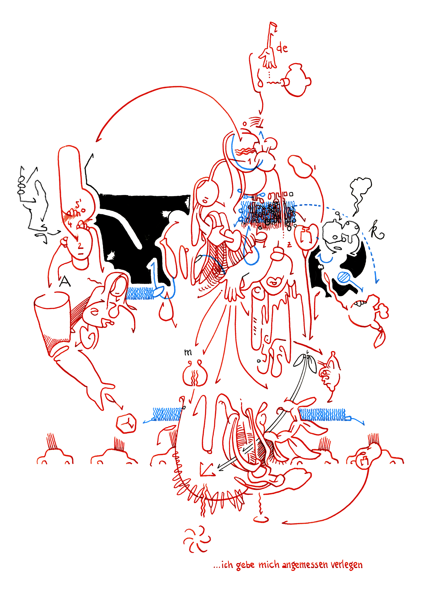 Hannes Kater  Tageszeichnung (Zeichnung/drawing) vom 11.10.2019 (1414 x 2000 Pixel)