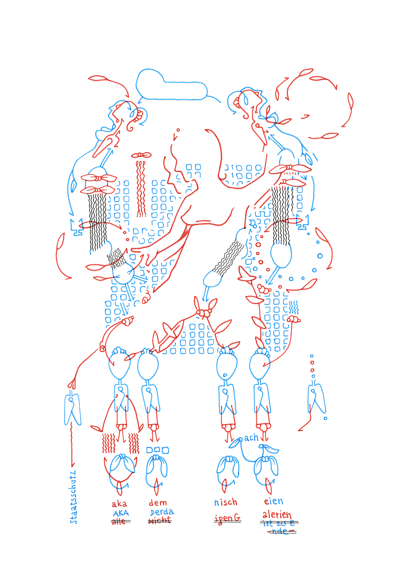 Hannes Kater  Tageszeichnung (Zeichnung/drawing) vom 05.12.2019 (1414 x 2000 Pixel)