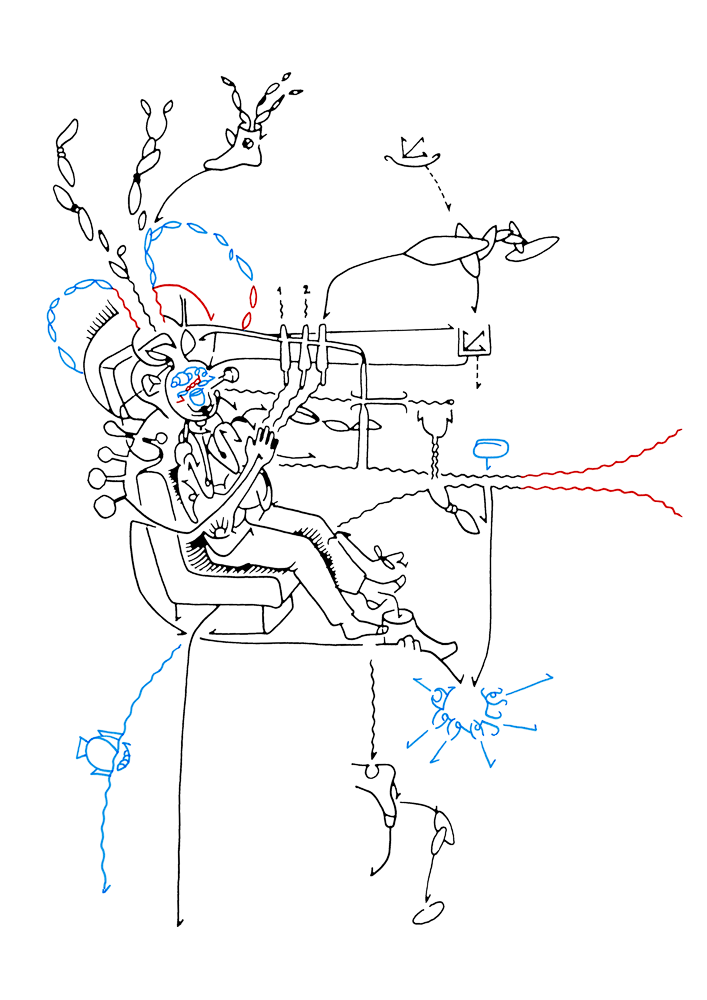 Hannes Kater: Tageszeichnung aus dem Jahr 2015
