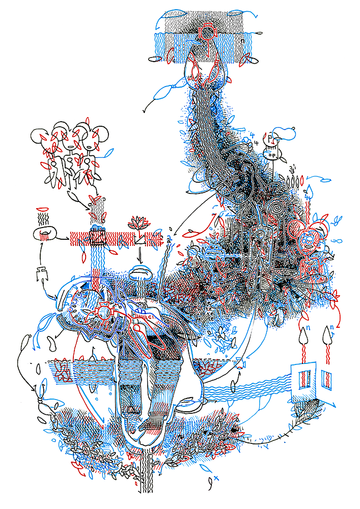 Hannes Kater: Tageszeichnung aus dem Jahr 2015