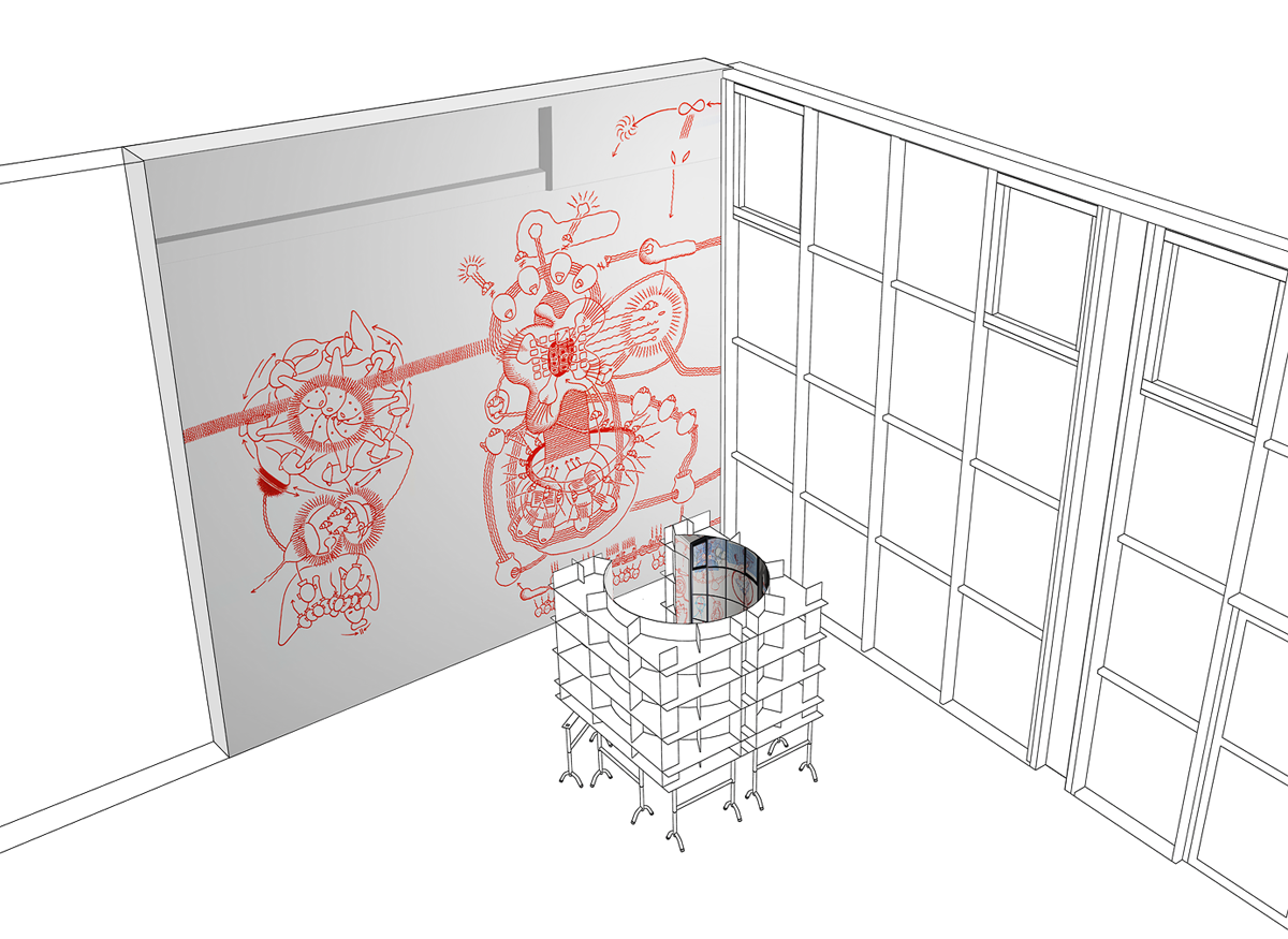 Hannes Kater: Bildprogramm f&uuml;r einen Raum, 1998