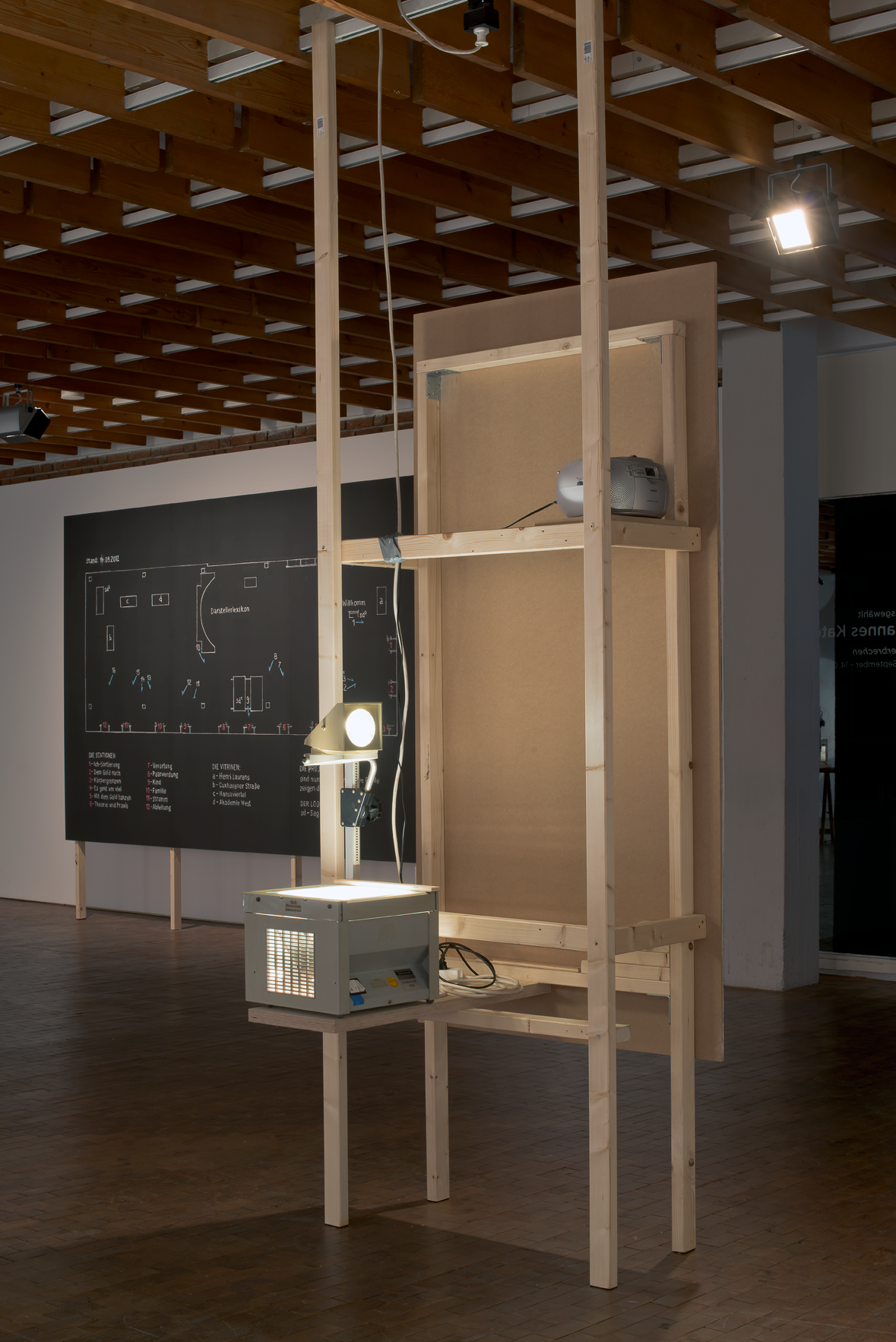 Hannes Kater: Willkomm-Tafel in "&uuml;berbrechen", Akademie der K&uuml;nste, Hanesatenweg 2012