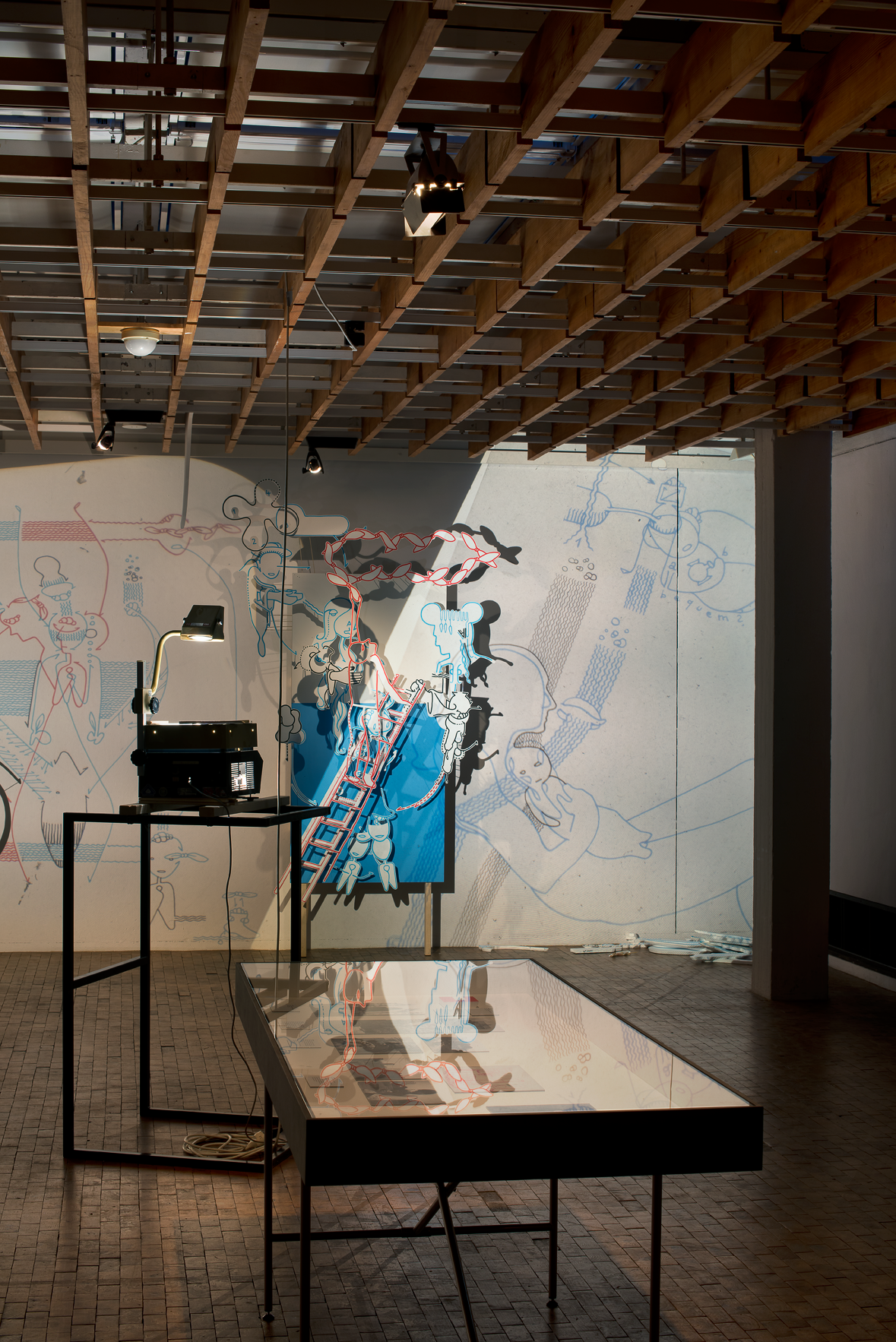 Hannes Kater: Station 11 Stramm" und &Uuml;berleitung zu Station 12 "Ableitung". F&uuml;r: "&uuml;berbrechen", Akademie der K&uuml;nste, Berlin 2012