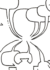 Hannes Kater  Detail einer Zeichnung aus dem August 2025