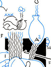 Hannes Kater  Detail einer Zeichnung aus dem Oktober 2025