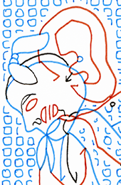 Hannes Kater  Detail einer Zeichnung aus dem November 2025